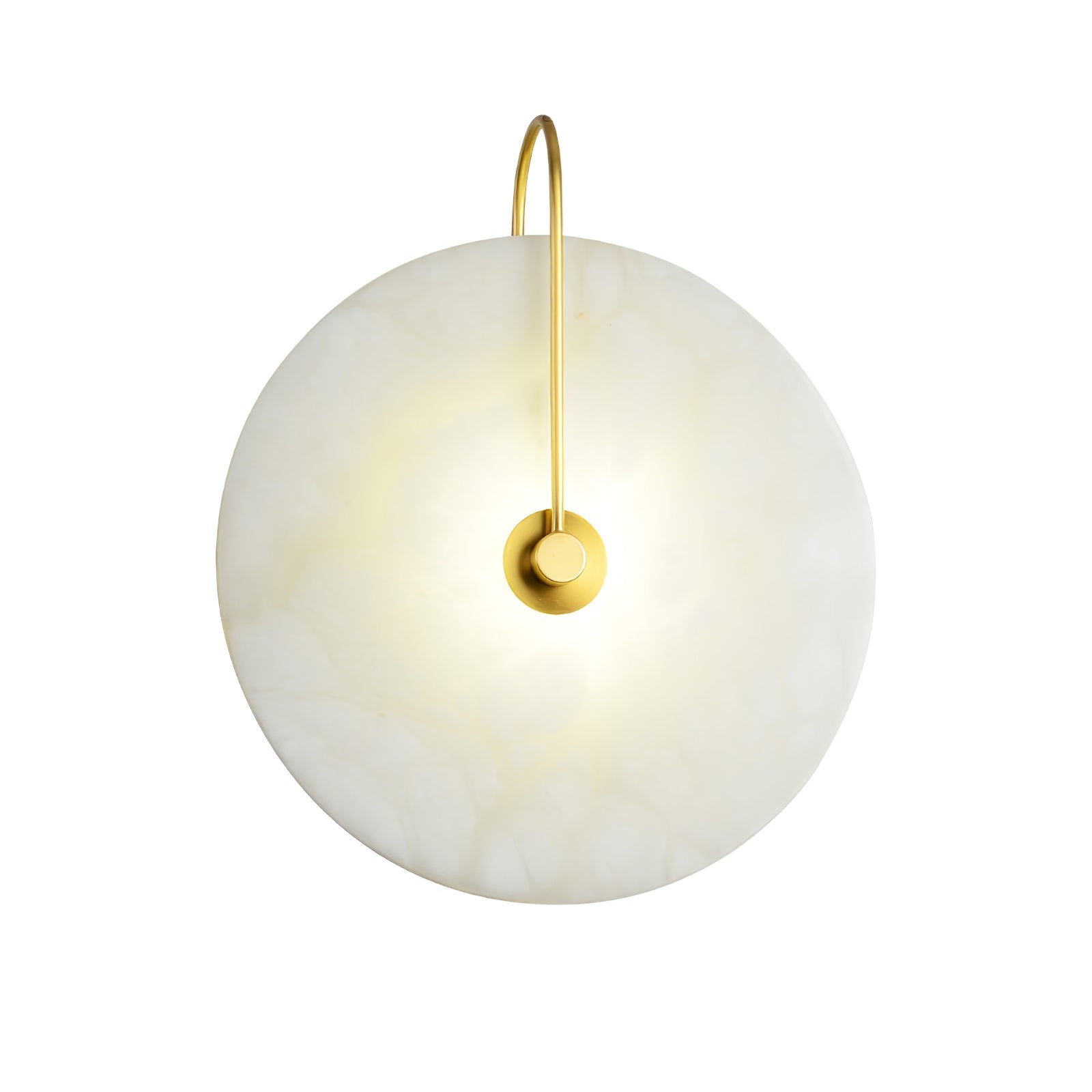 Wall Light Round | LED Alabaster Fixture