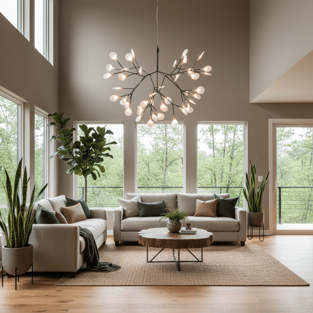 Branch-Inspired Chandelier | Multi-Head Ceiling Light