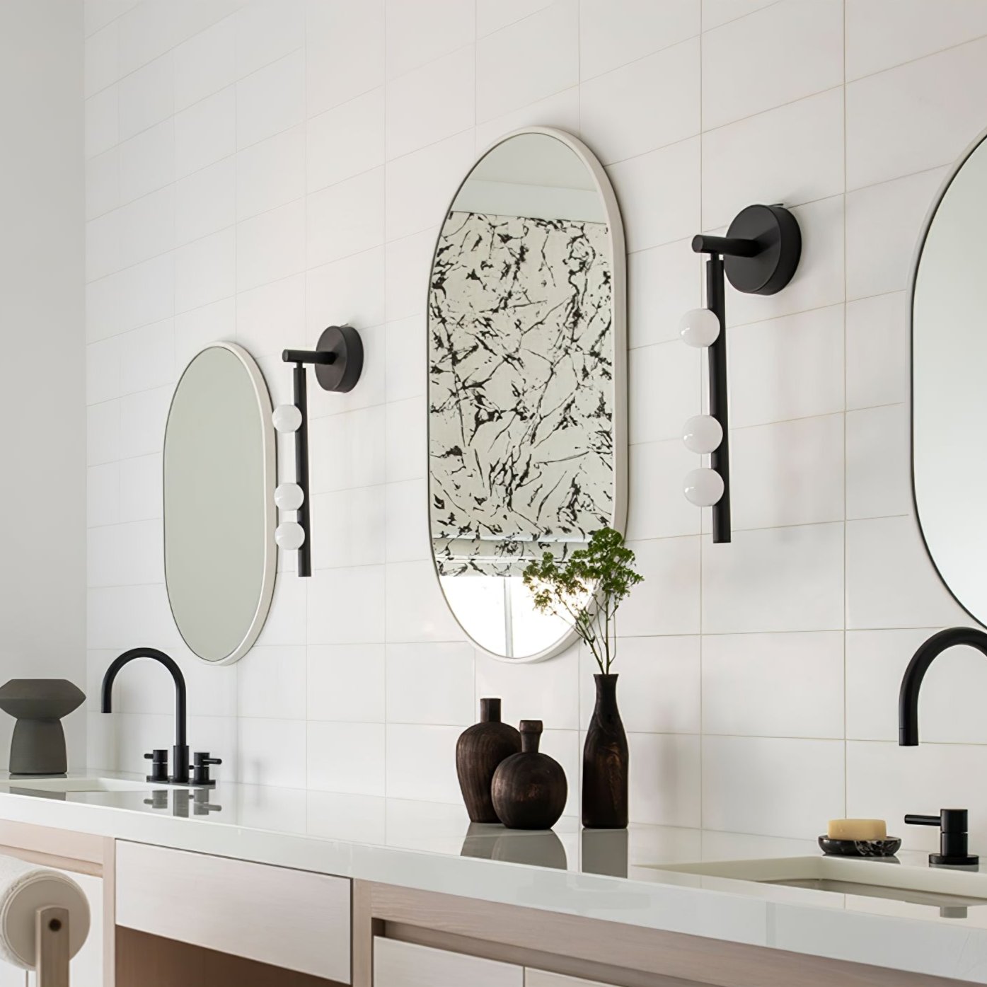 Wall Light Base | Multi-Head Vertical Design
