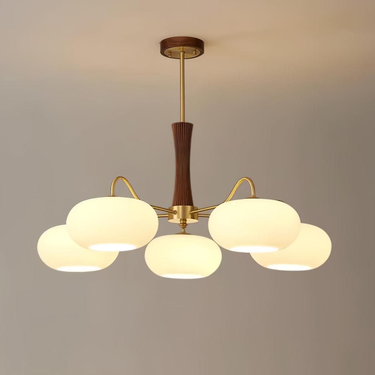 Ceiling Light  | Multi-Arm Glass Shade