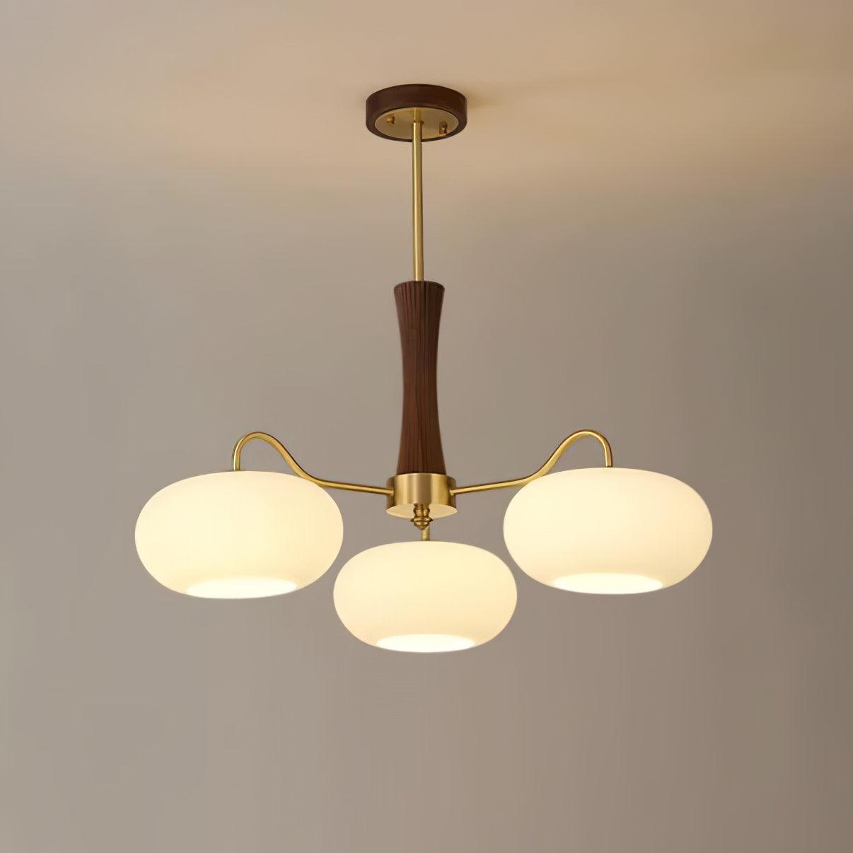 Ceiling Light  | Multi-Arm Glass Shade