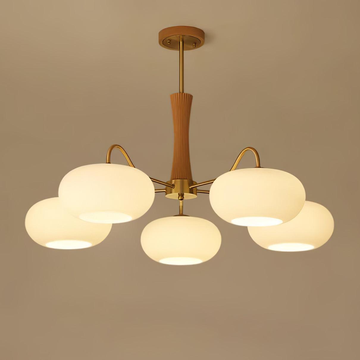 Ceiling Light  | Multi-Arm Glass Shade