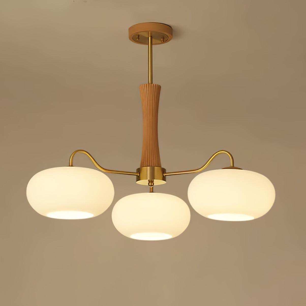 Ceiling Light  | Multi-Arm Glass Shade