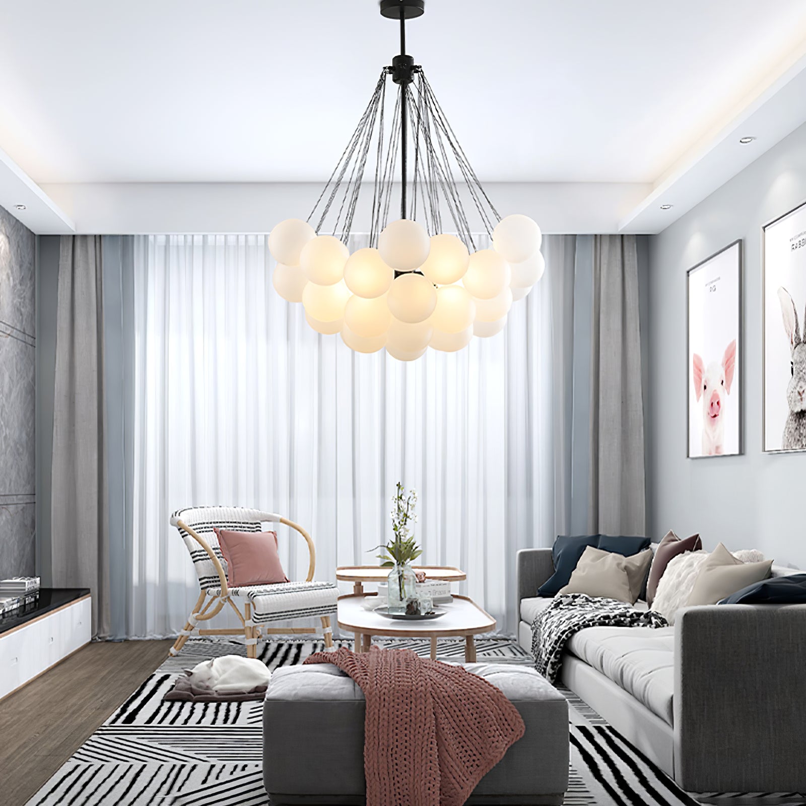 Chandelier Light | Bubble Cluster Ceiling Lamp