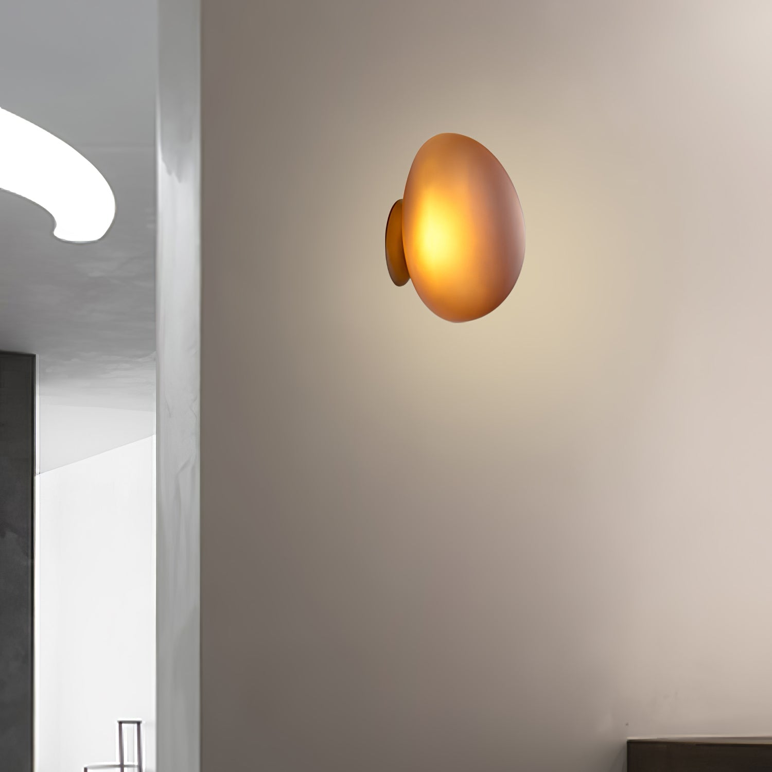 Wall Light Oval | LED Glass Fixture