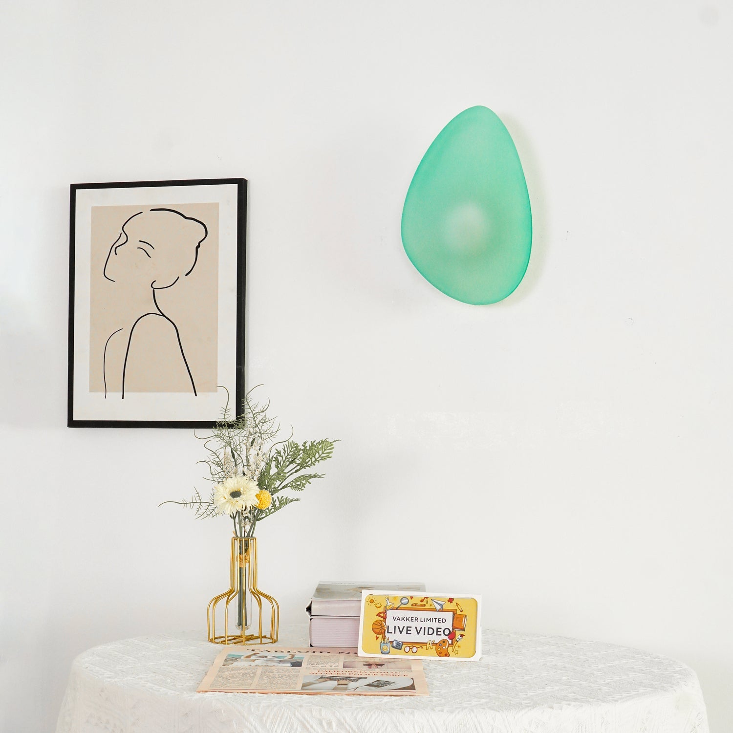 Wall Light Oval | LED Glass Fixture
