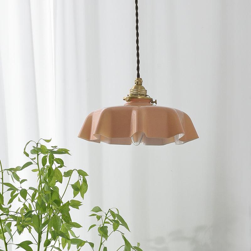 Pendant Light Scalloped  | French Flower Ceiling Lamp