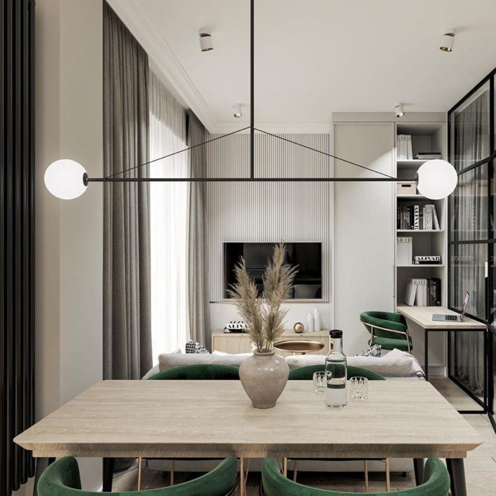 Chandelier Light | Ceiling Lamp with Mobile Arc Design