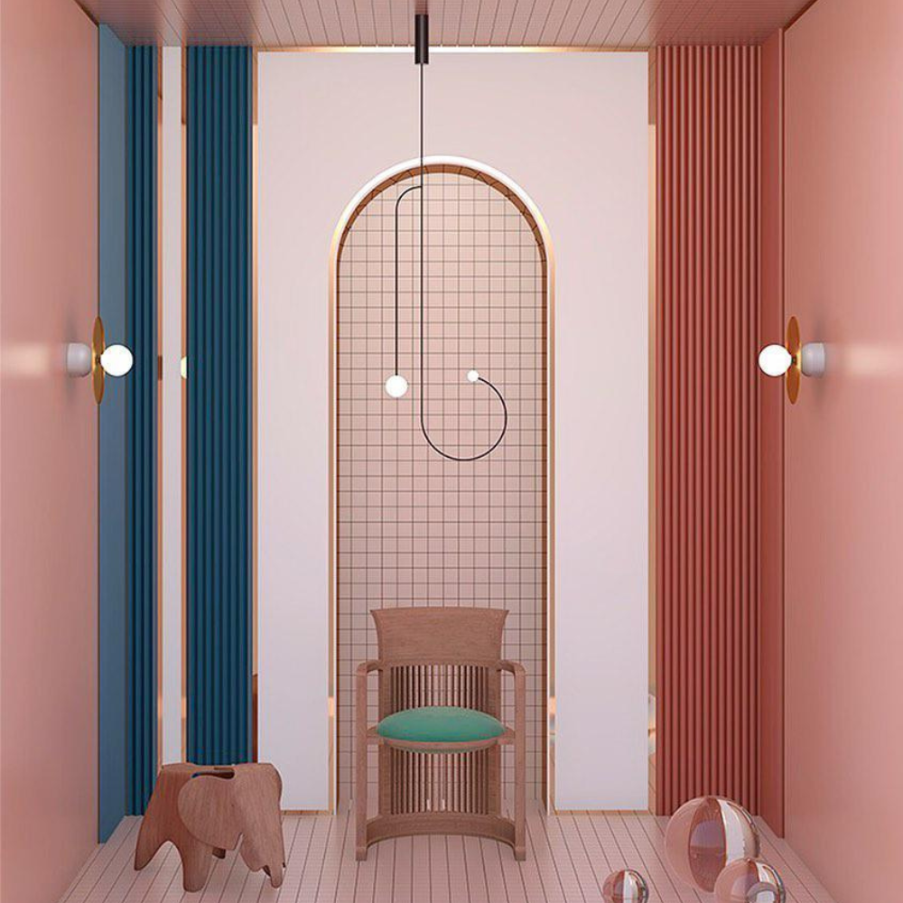 Chandelier Light | Ceiling Lamp with Mobile Arc Design