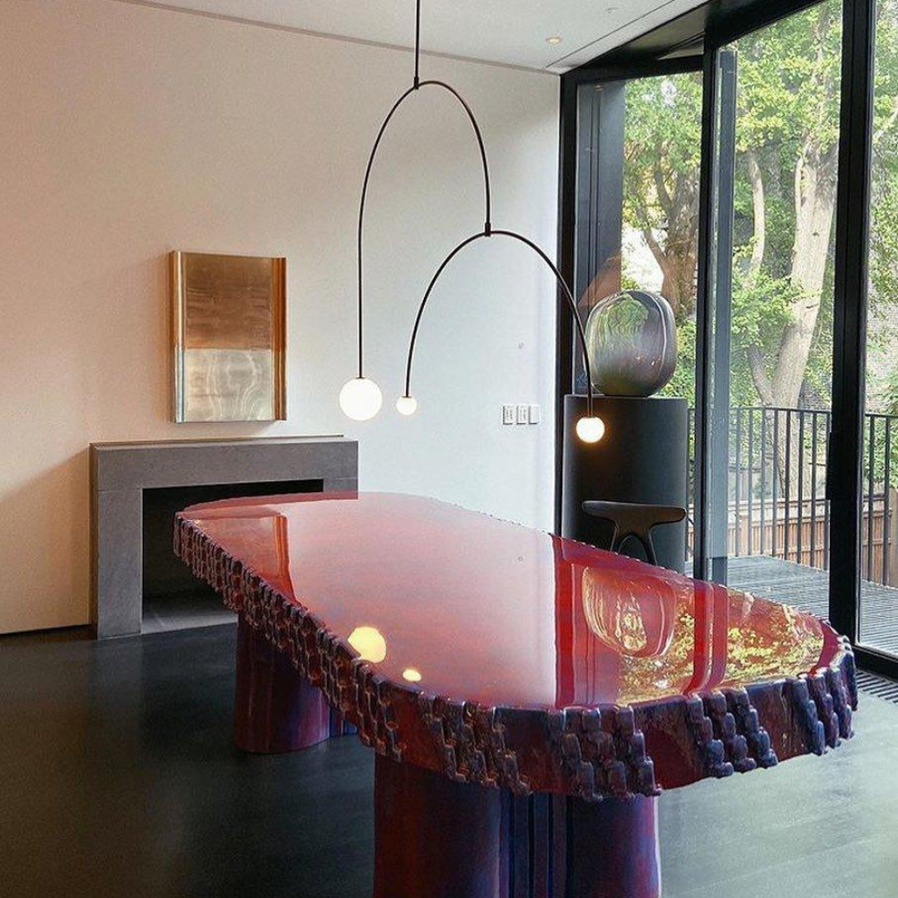 Chandelier Light | Ceiling Lamp with Mobile Arc Design