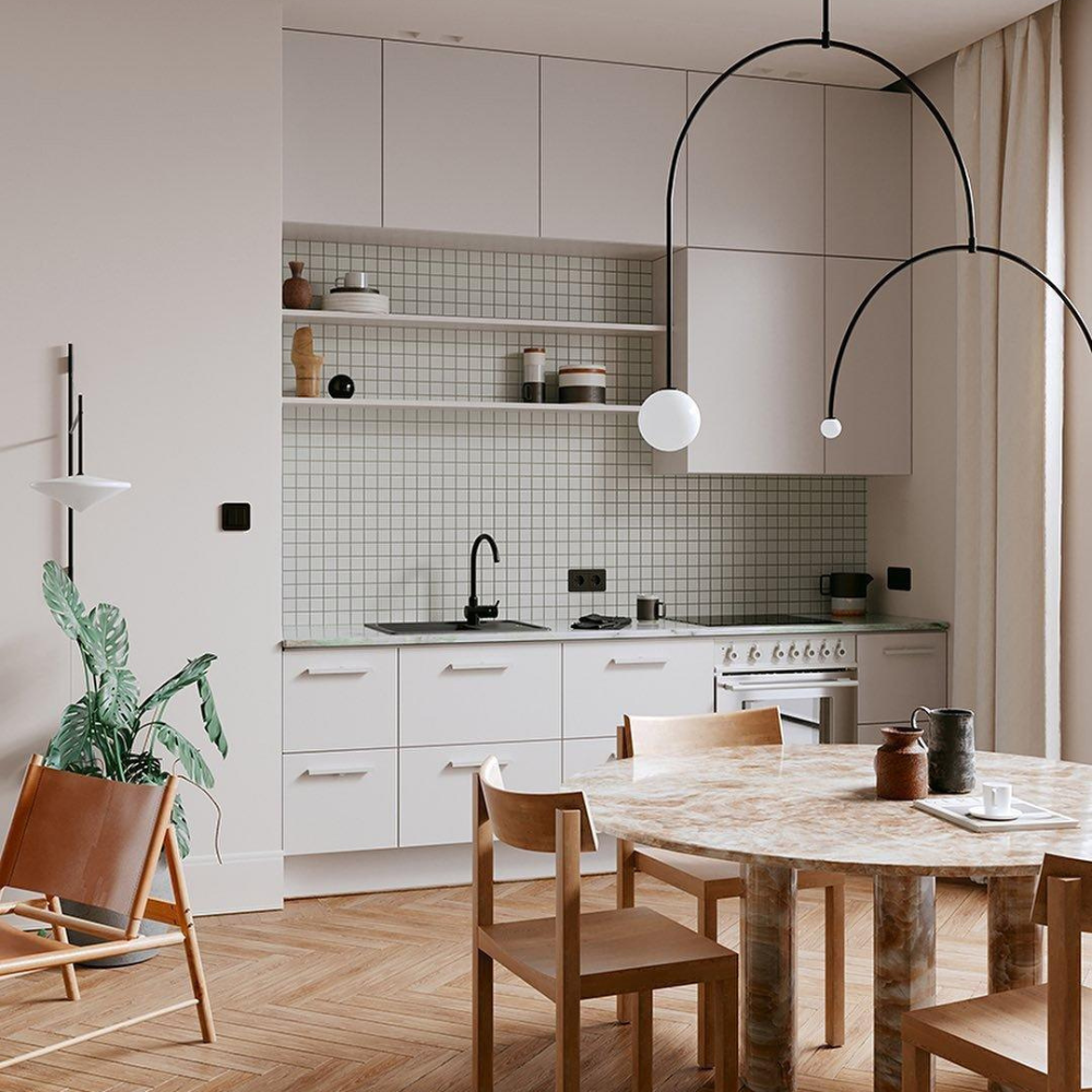 Chandelier Light | Ceiling Lamp with Mobile Arc Design