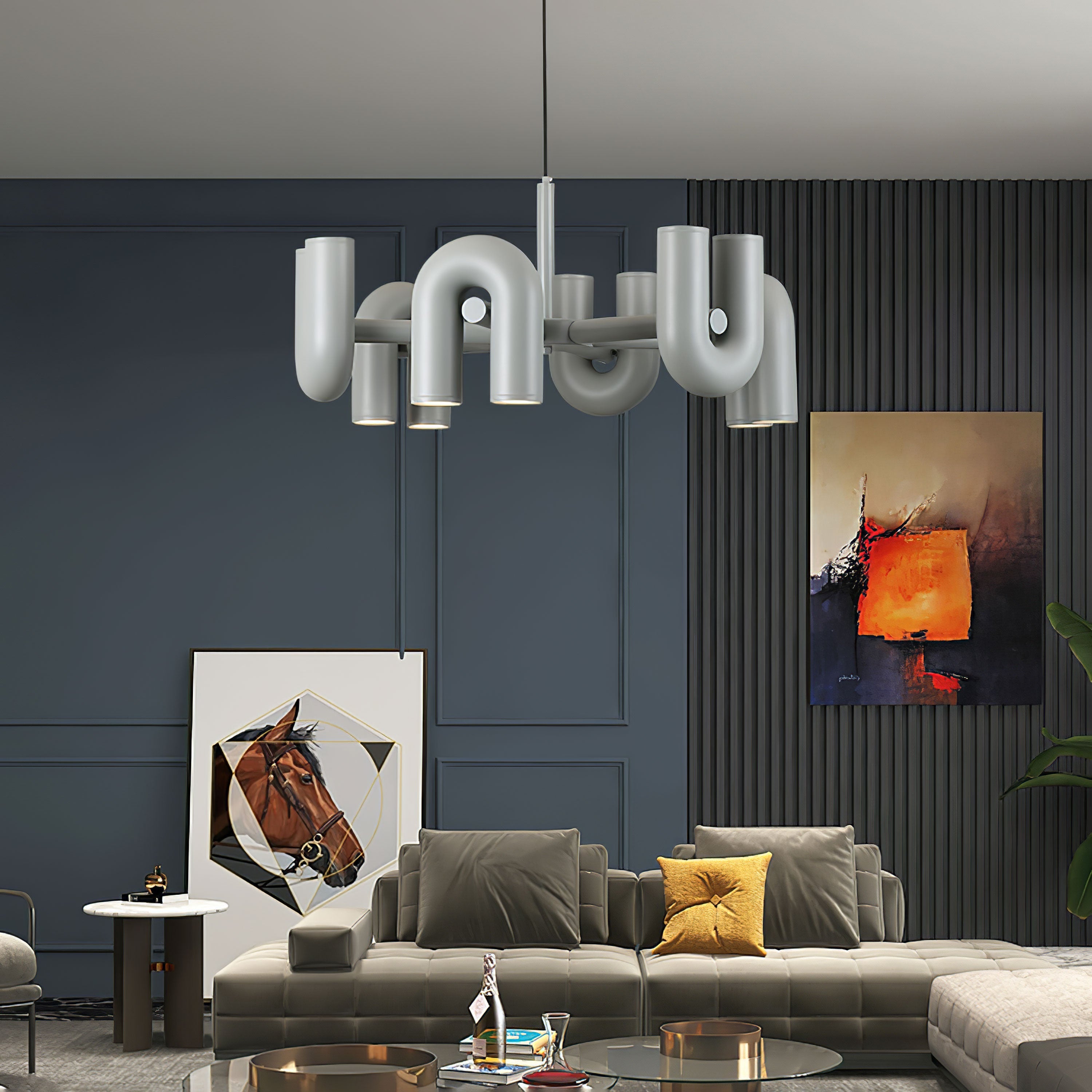 Modern Chandelier | U-Shape Ceiling Light Fixture