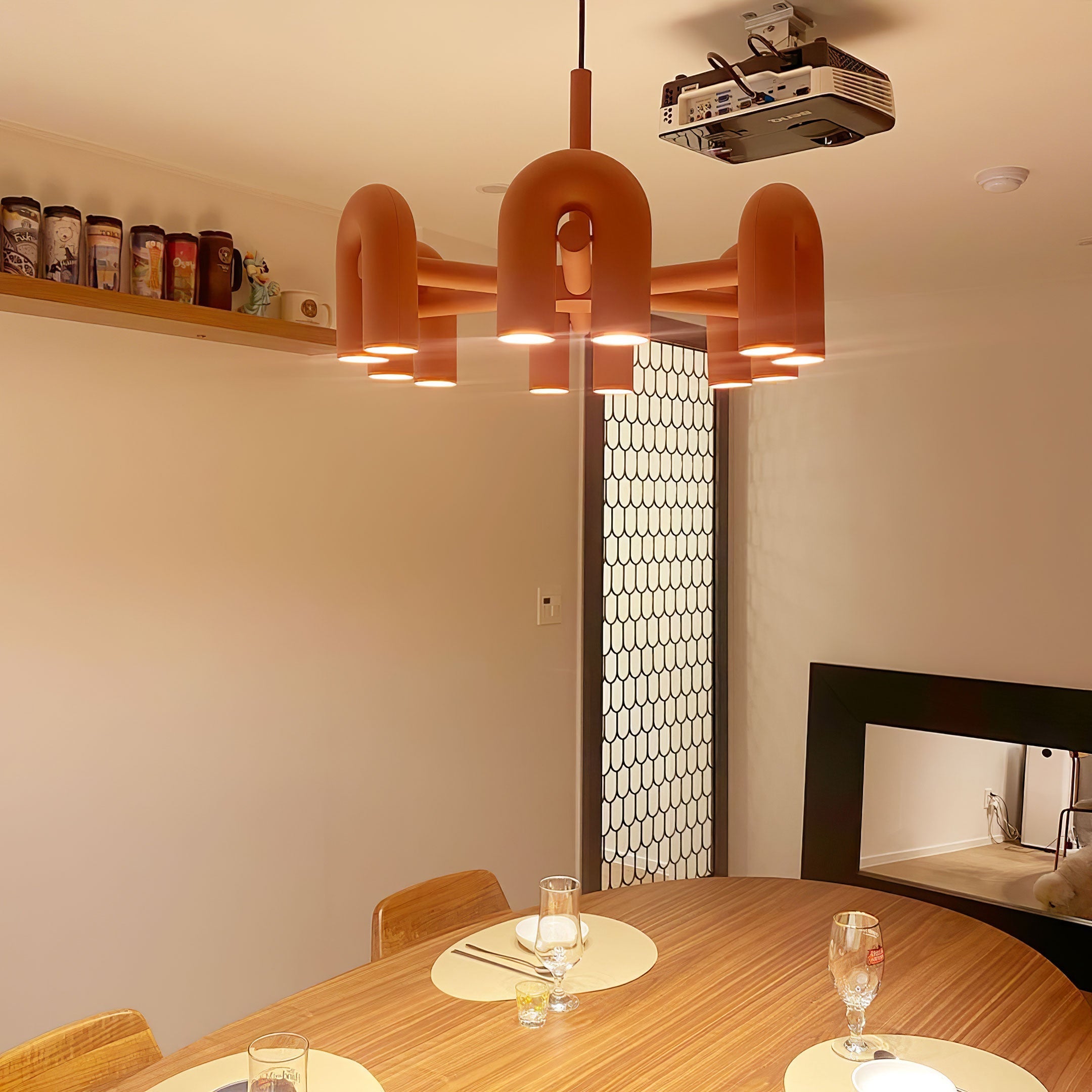 Modern Chandelier | U-Shape Ceiling Light Fixture