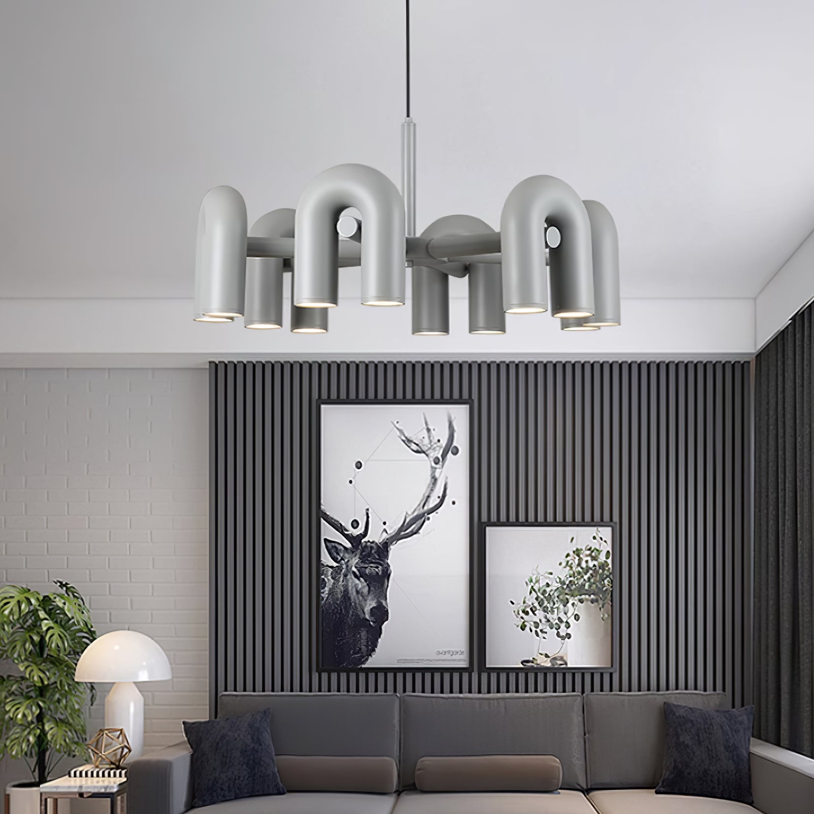 Modern Chandelier | U-Shape Ceiling Light Fixture