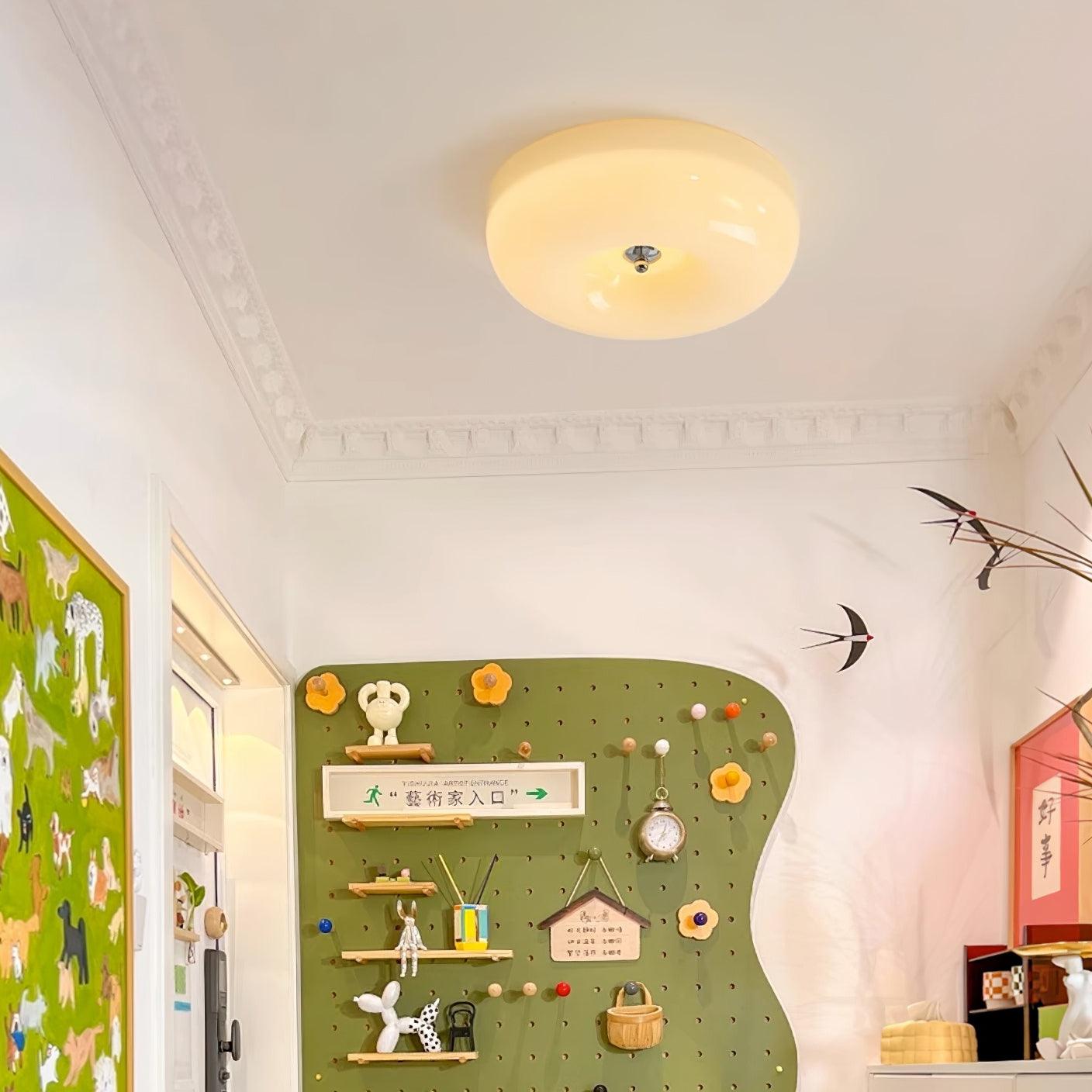 Ceiling Light | Round Flush Fixture