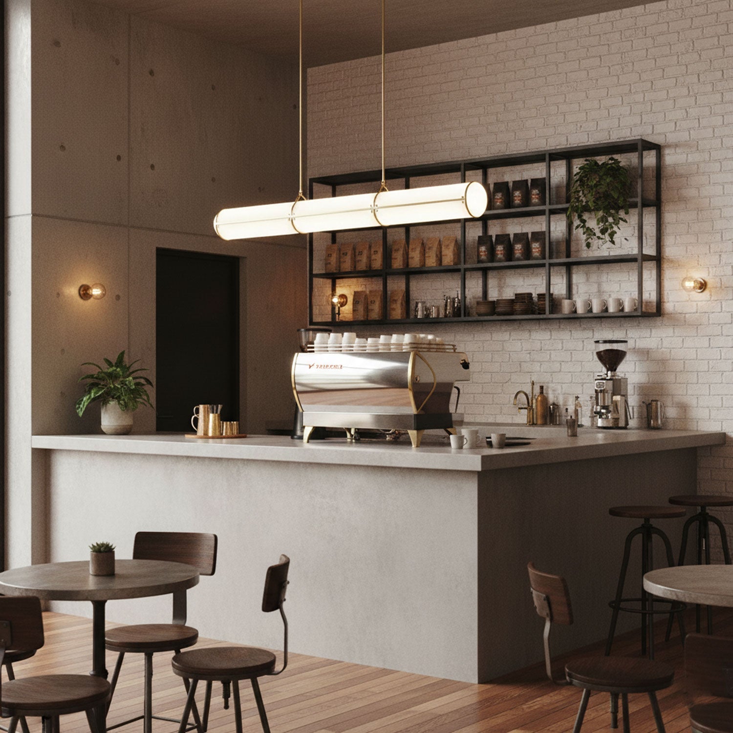 Pendant Light | Cylindrical Tube Ceiling Lamp