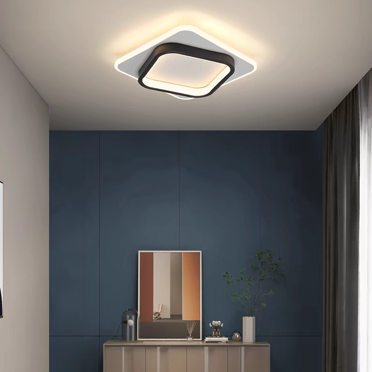 Ceiling Light | Geometric Square LED Fixture