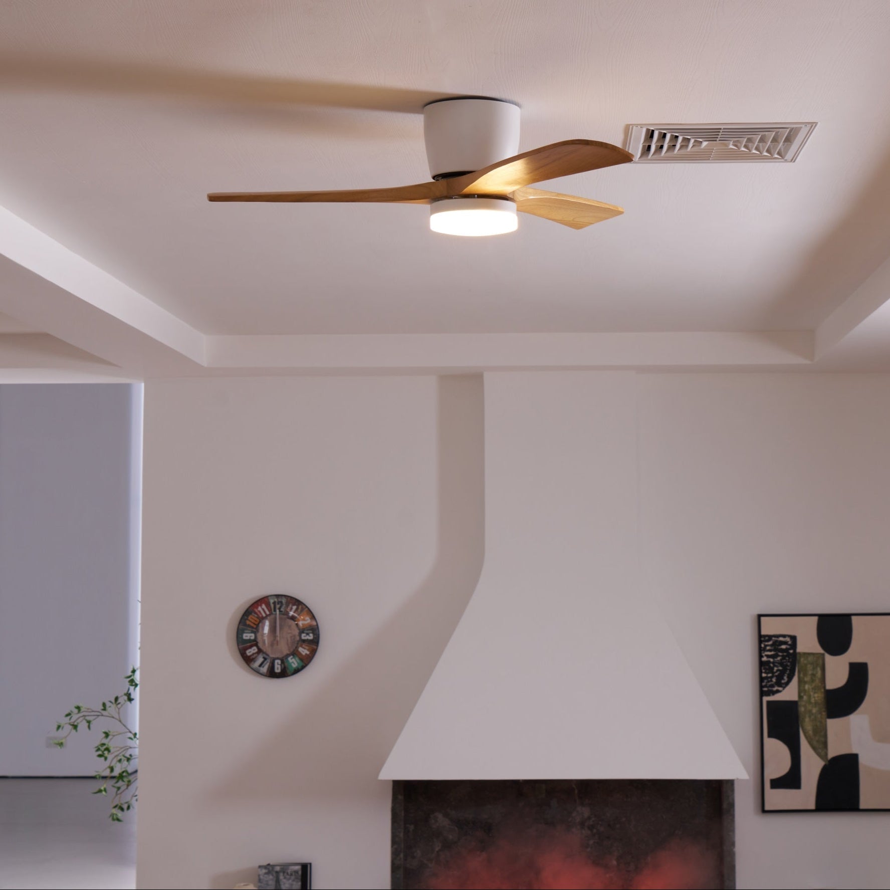 Ceiling Fan with LED Light | Remote Control Fixture