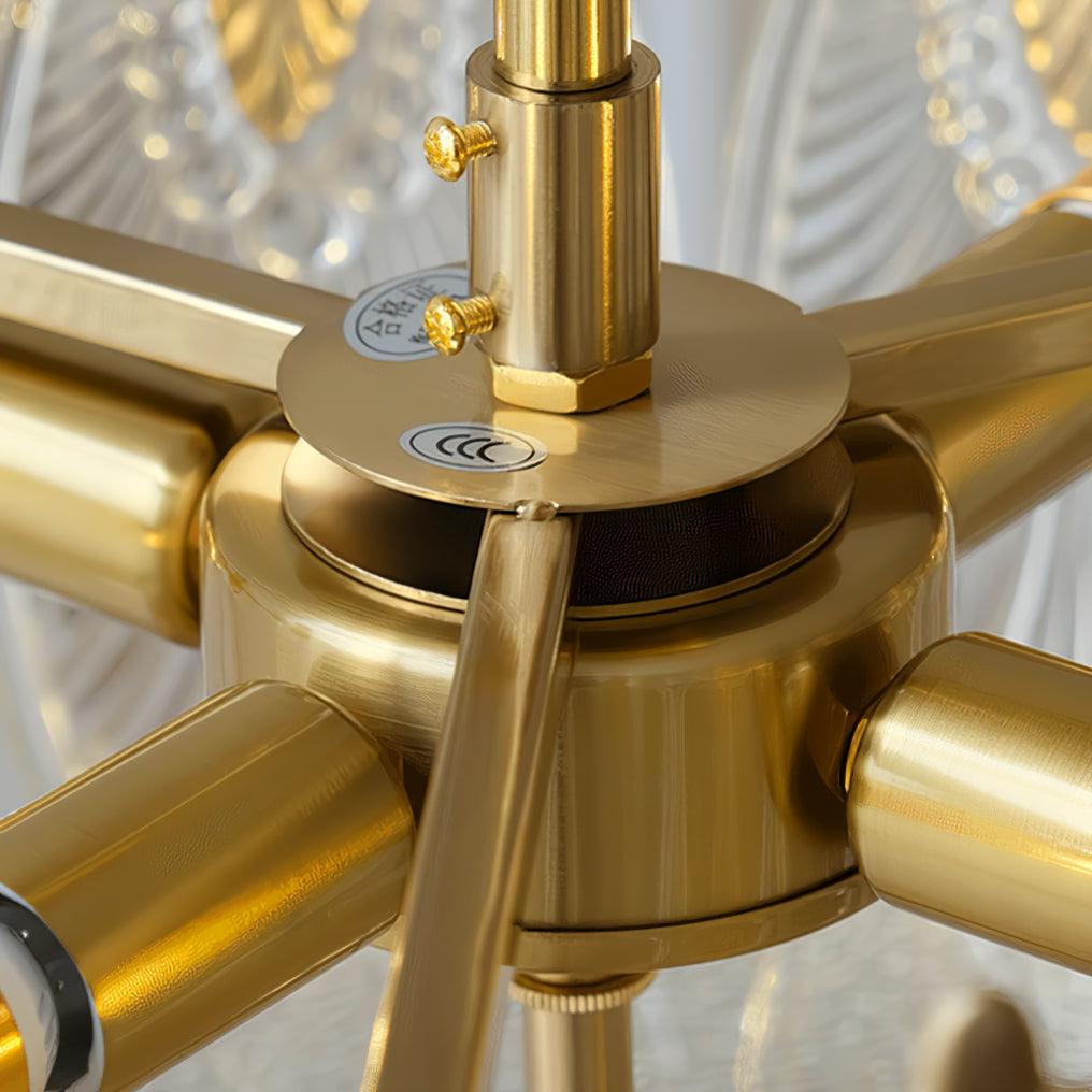 Bedroom Round Chandelier | Ornate Pattern Ceiling Fixture