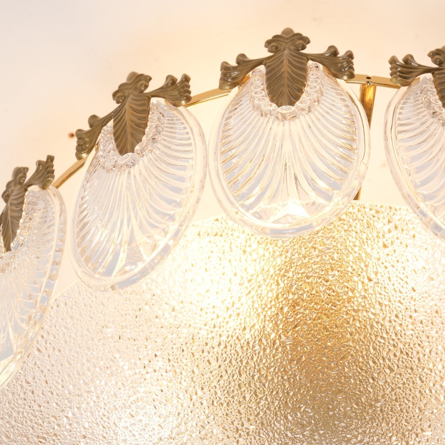 Bedroom Round Chandelier | Ornate Pattern Ceiling Fixture