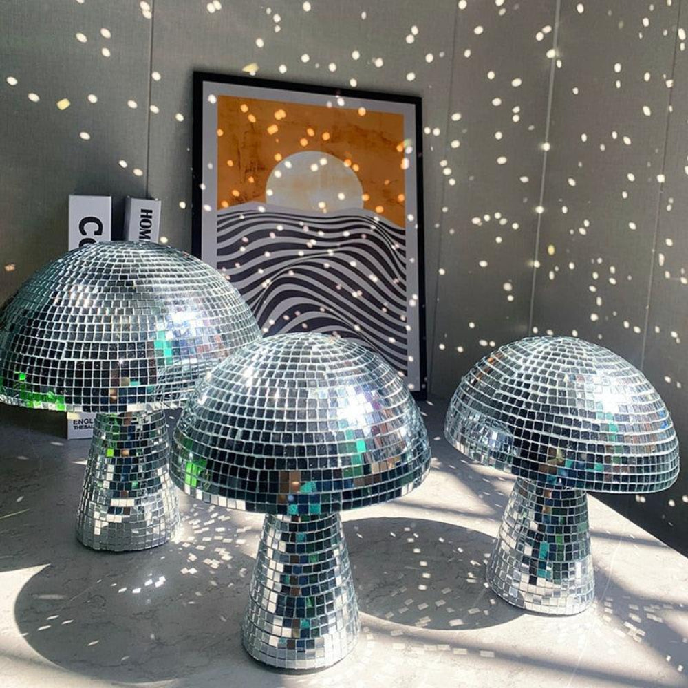 Table Lamp | Mushroom Mirror Ball Décor