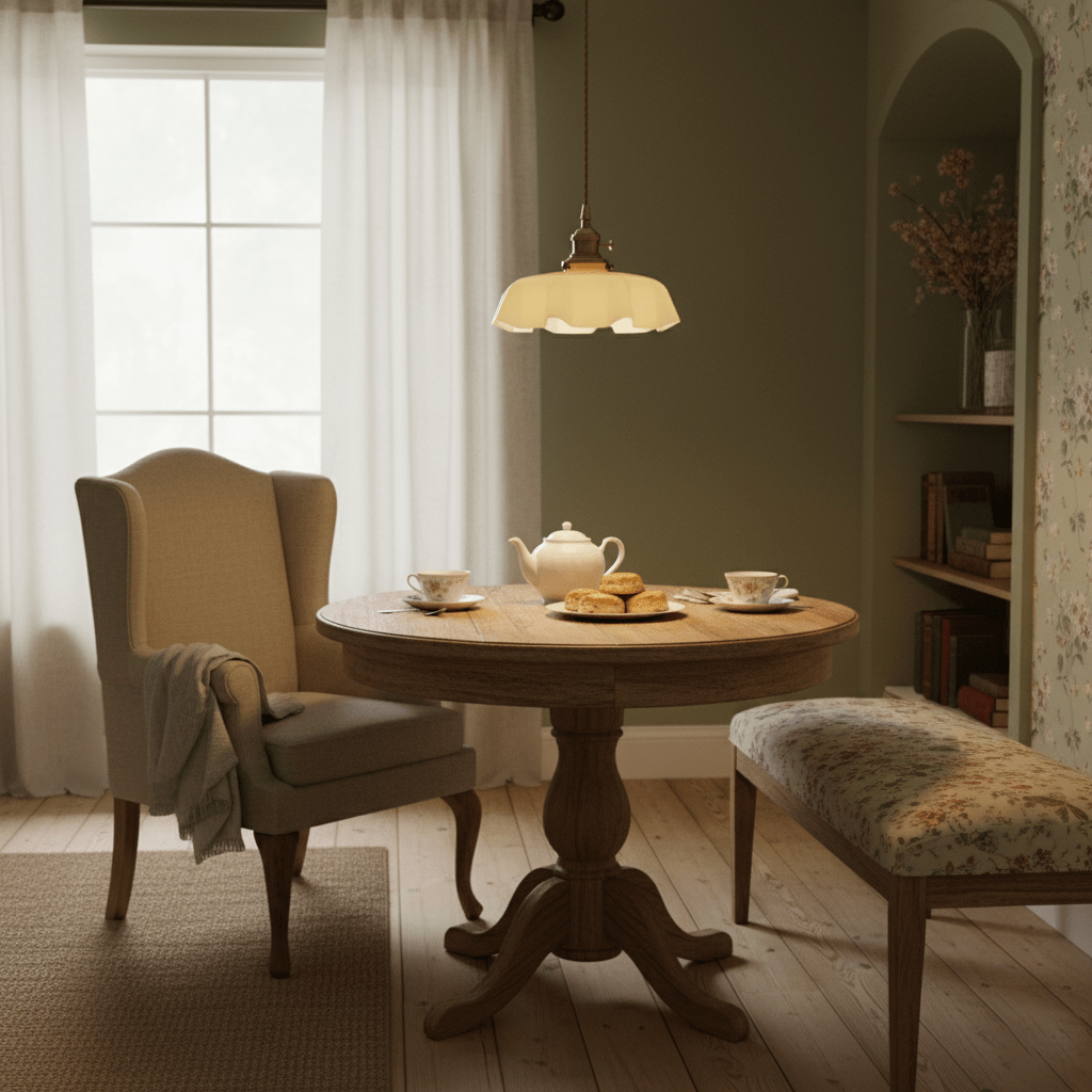 Pendant Light Scalloped  | French Flower Ceiling Lamp