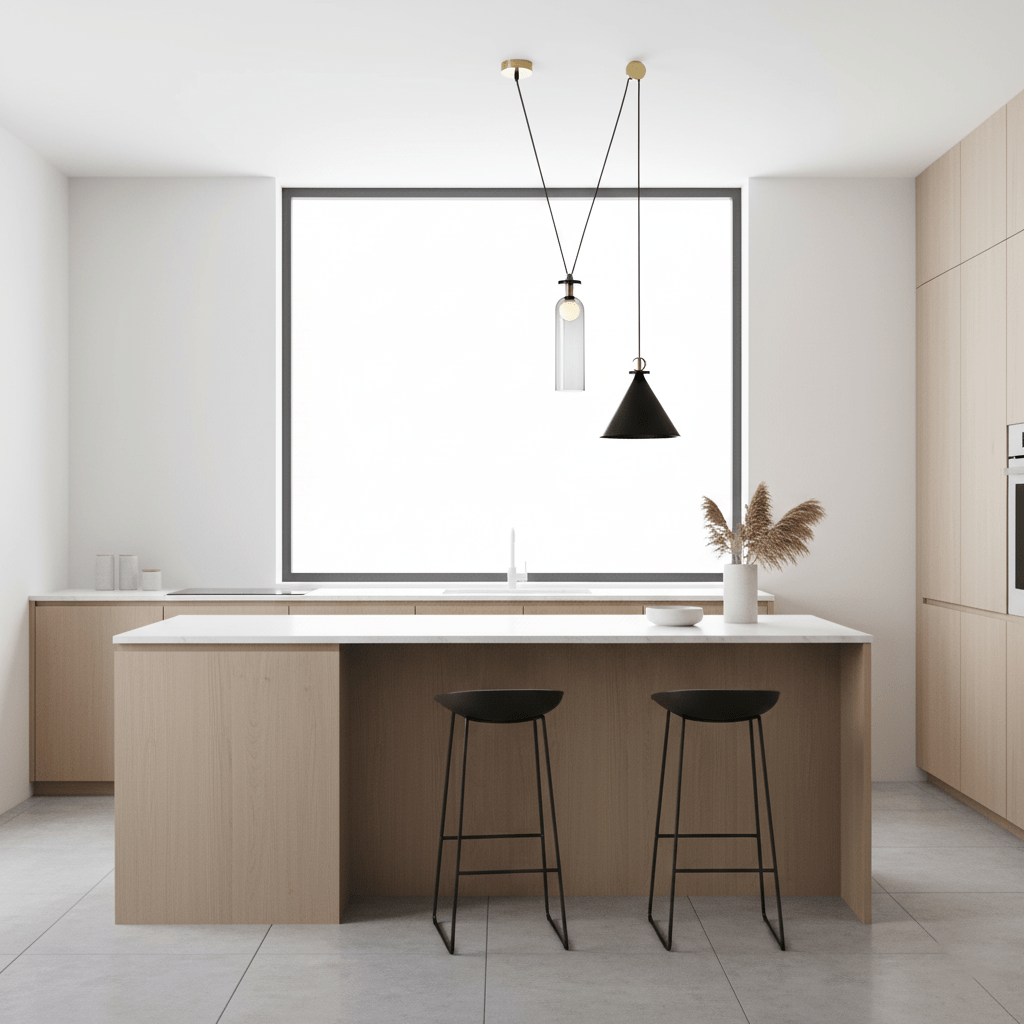 Geometric Shape Art Chandelier | Modern Multi-Pendant Light