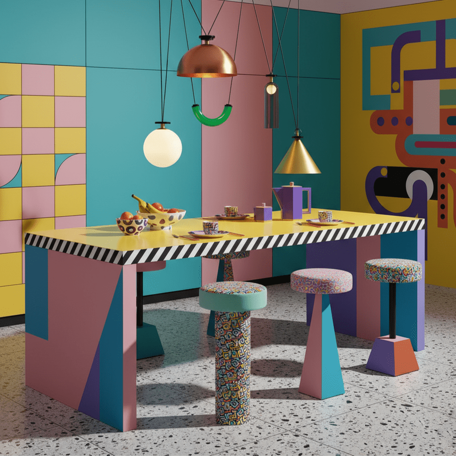 Geometric Shape Art Chandelier | Modern Multi-Pendant Light