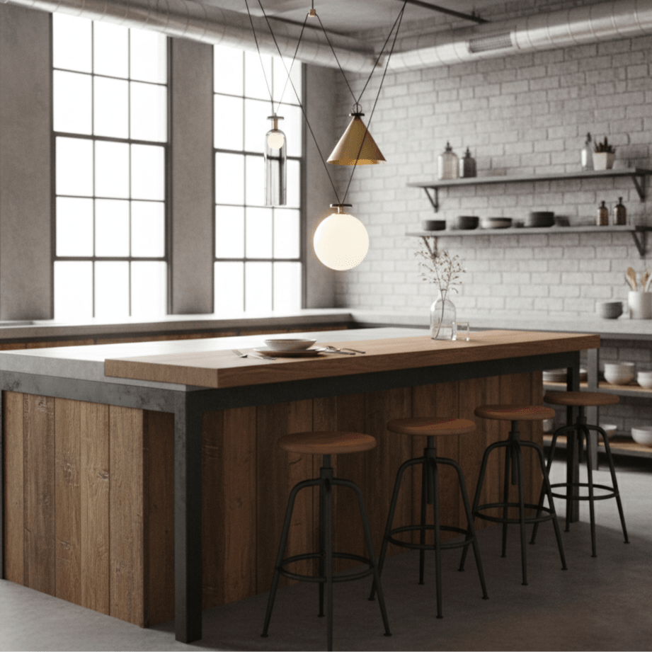 Geometric Shape Art Chandelier | Modern Multi-Pendant Light