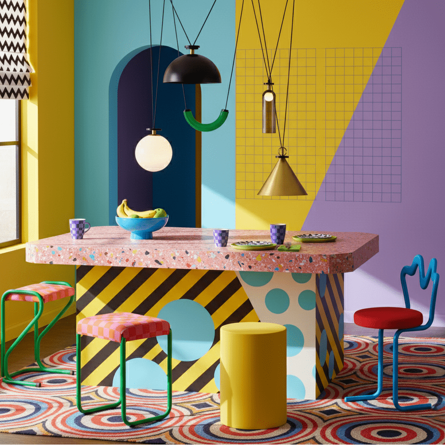 Geometric Shape Art Chandelier | Modern Multi-Pendant Light