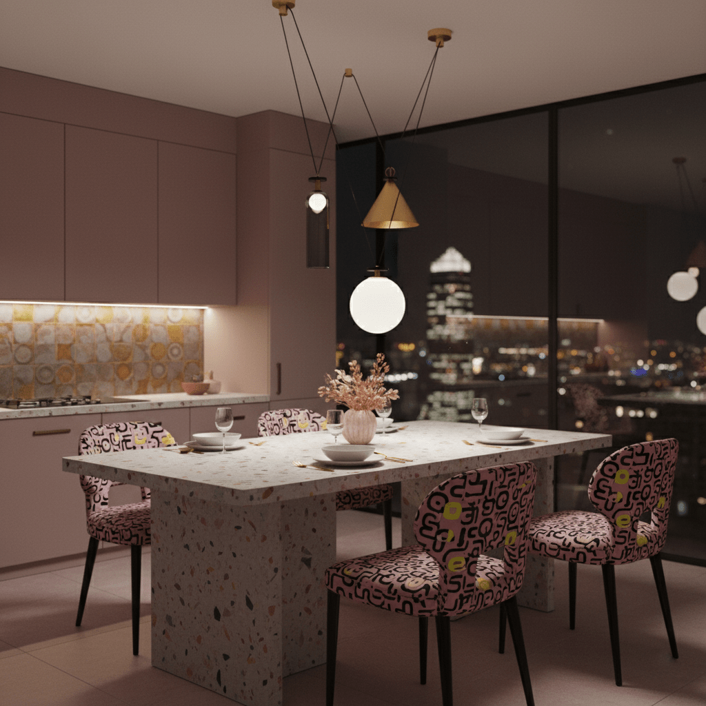 Geometric Shape Art Chandelier | Modern Multi-Pendant Light