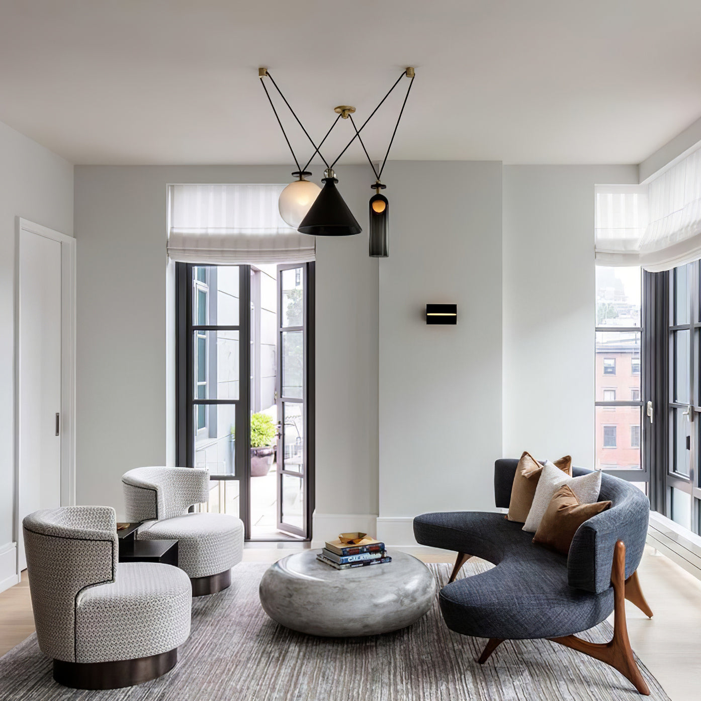 Geometric Shape Art Chandelier | Modern Multi-Pendant Light