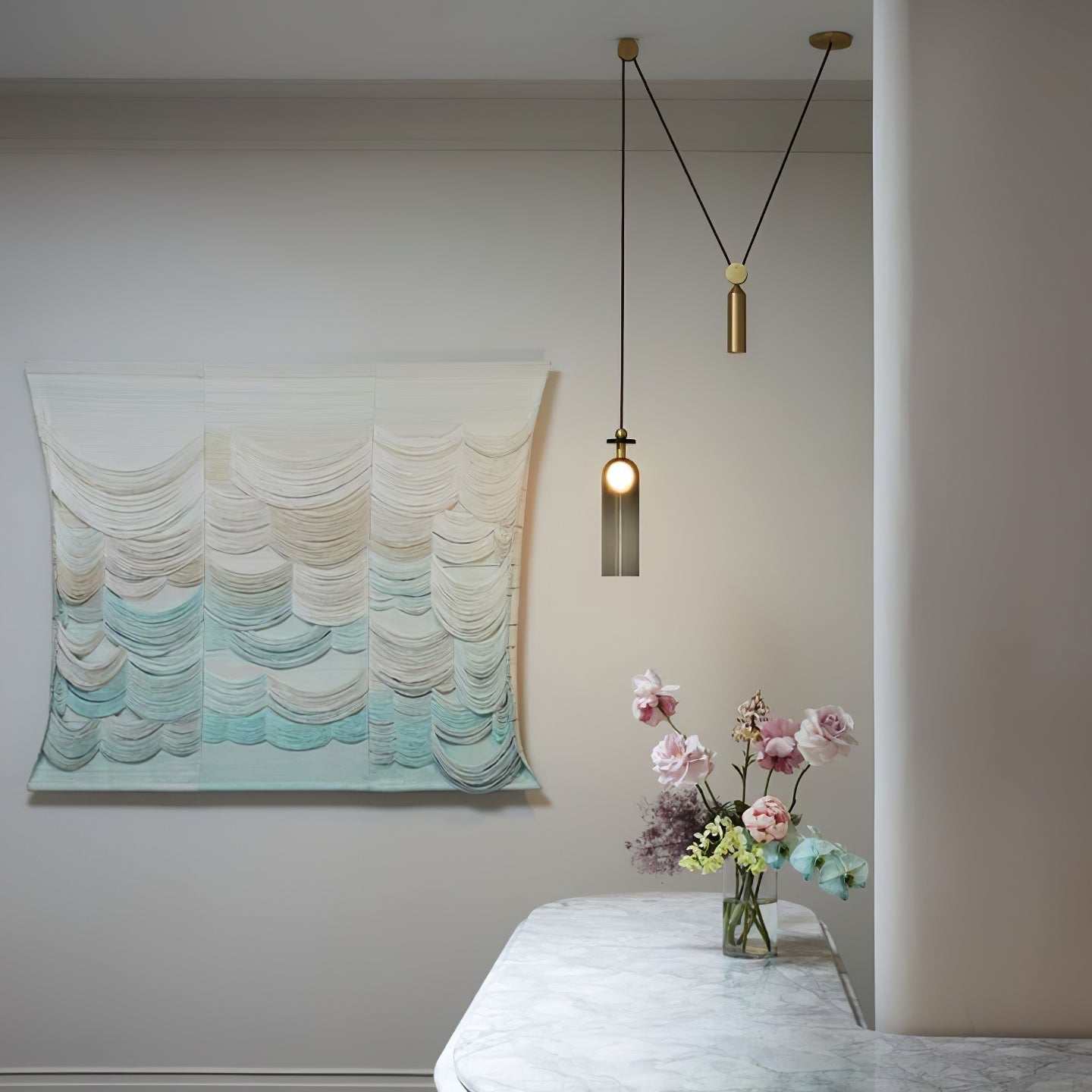 Geometric Shape Art Chandelier | Modern Multi-Pendant Light