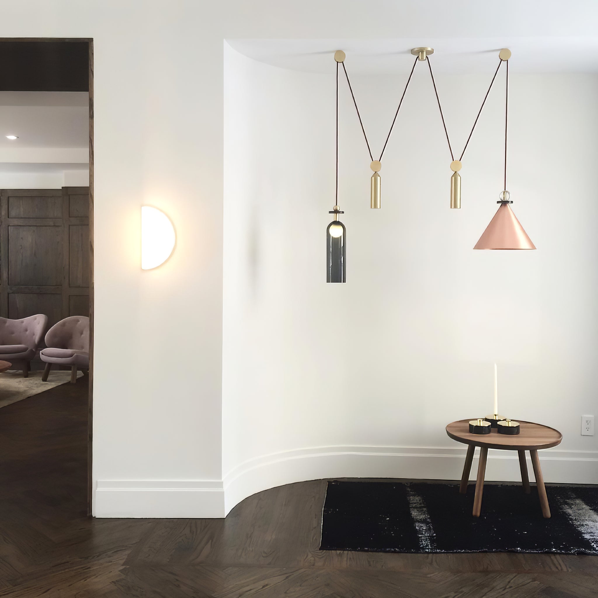 Geometric Shape Art Chandelier | Modern Multi-Pendant Light