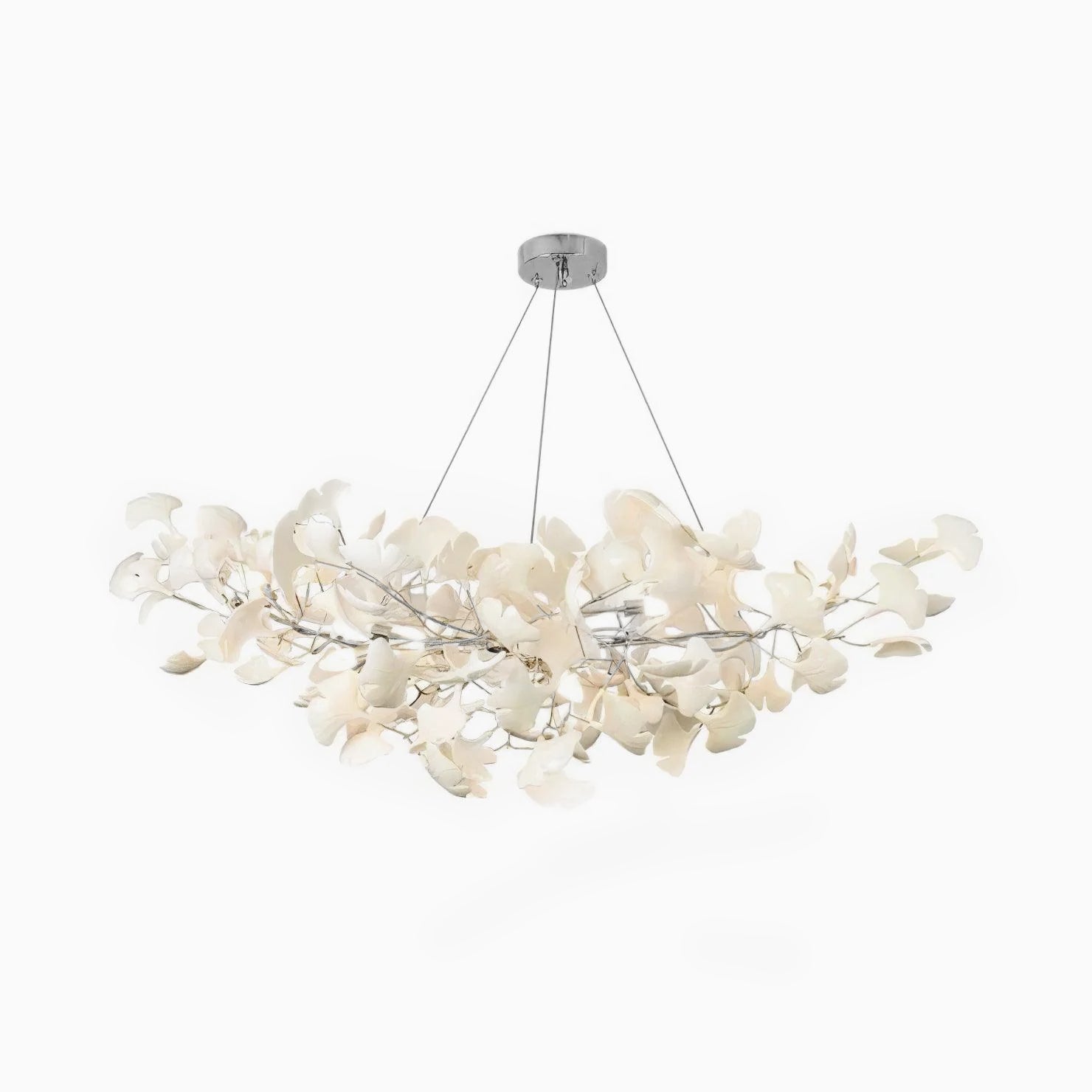 Chandelier Light | Ceiling Lamp with Leaf-Inspired Design