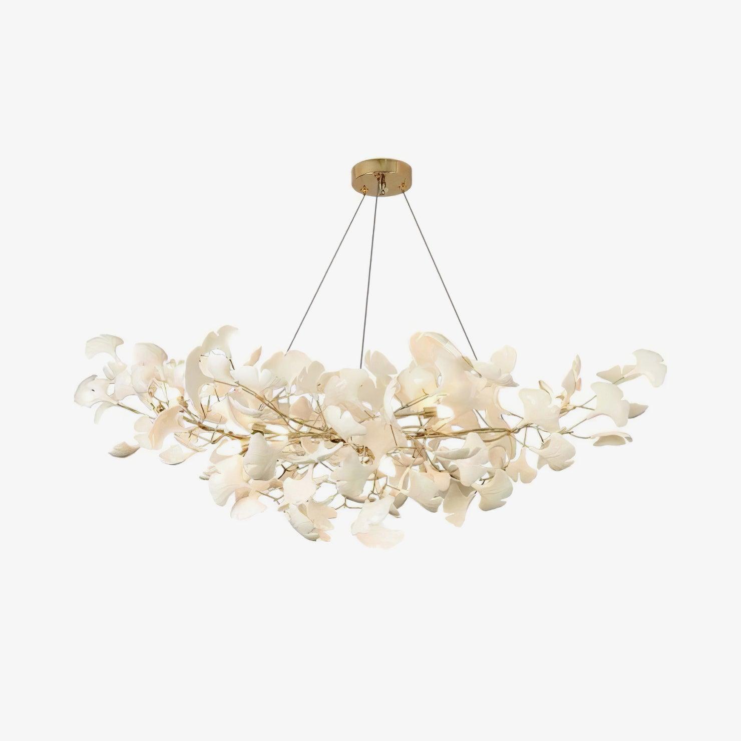 Chandelier Light | Ceiling Lamp with Leaf-Inspired Design