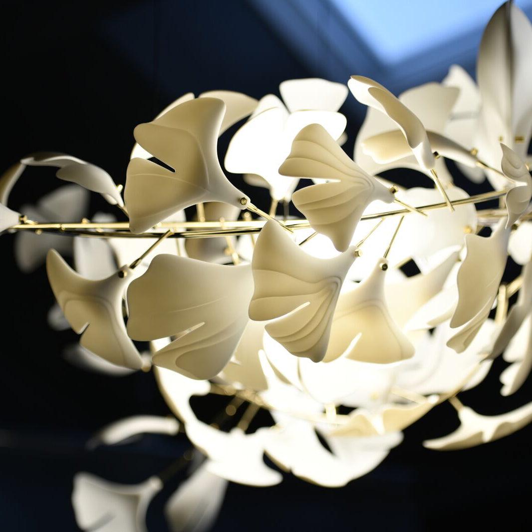 Chandelier Light | Ceiling Lamp with Leaf-Inspired Design