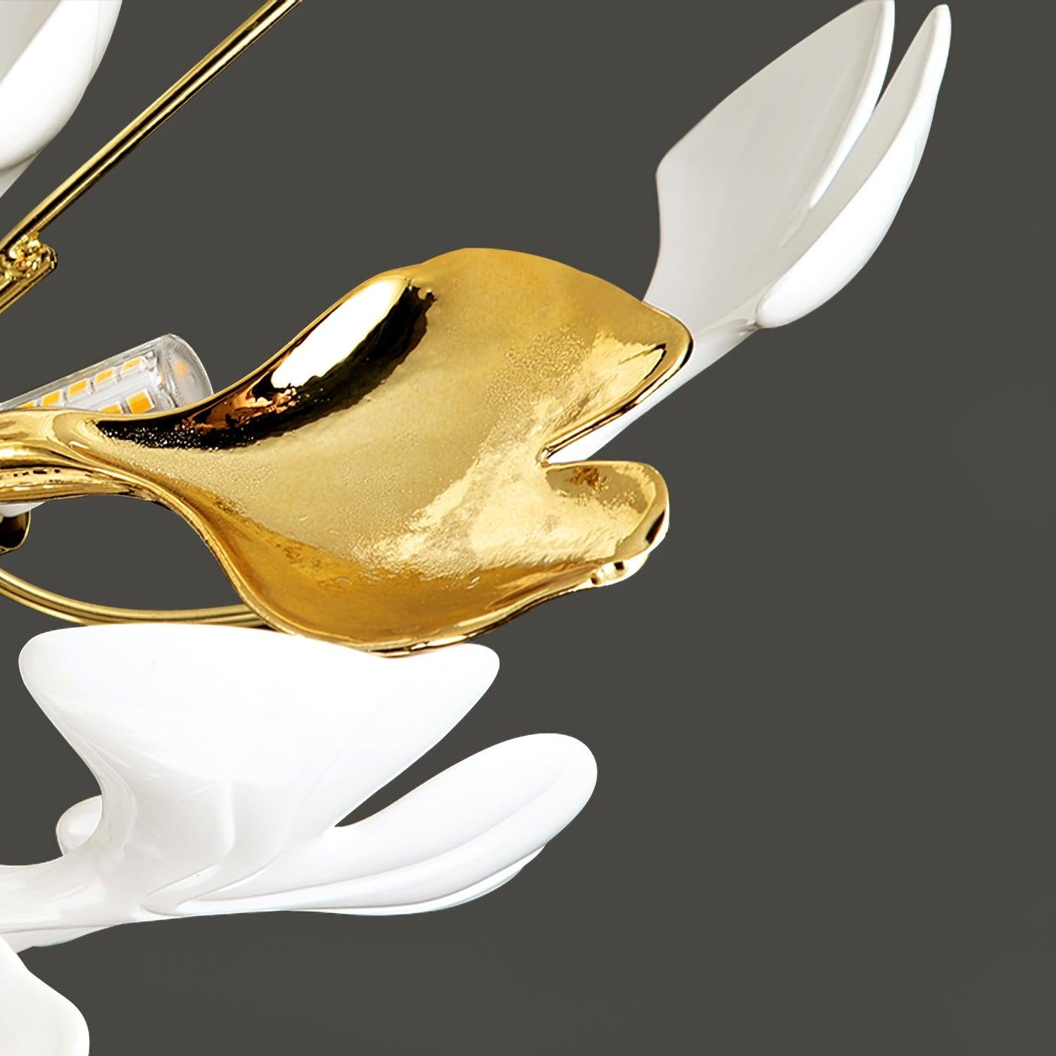 Ginkgo Leaf Chandelier | Nature-Inspired Branch Ceiling Fixture