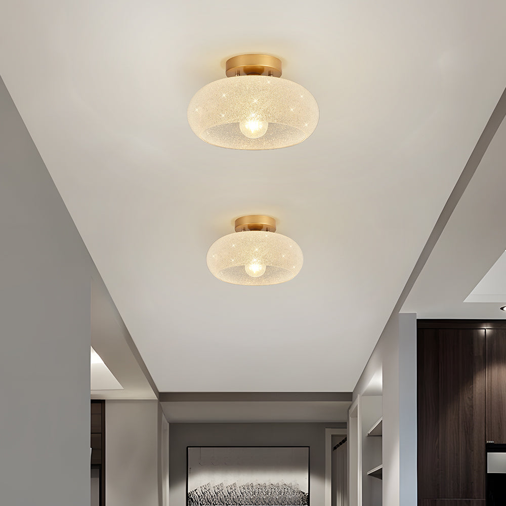 Ceiling Light | Modern Round Semi Flush Fixture