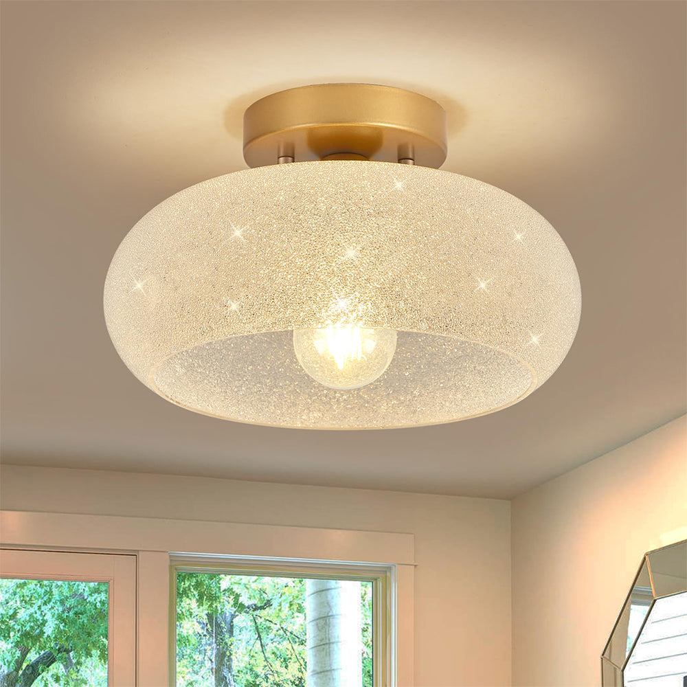 Ceiling Light | Modern Round Semi Flush Fixture