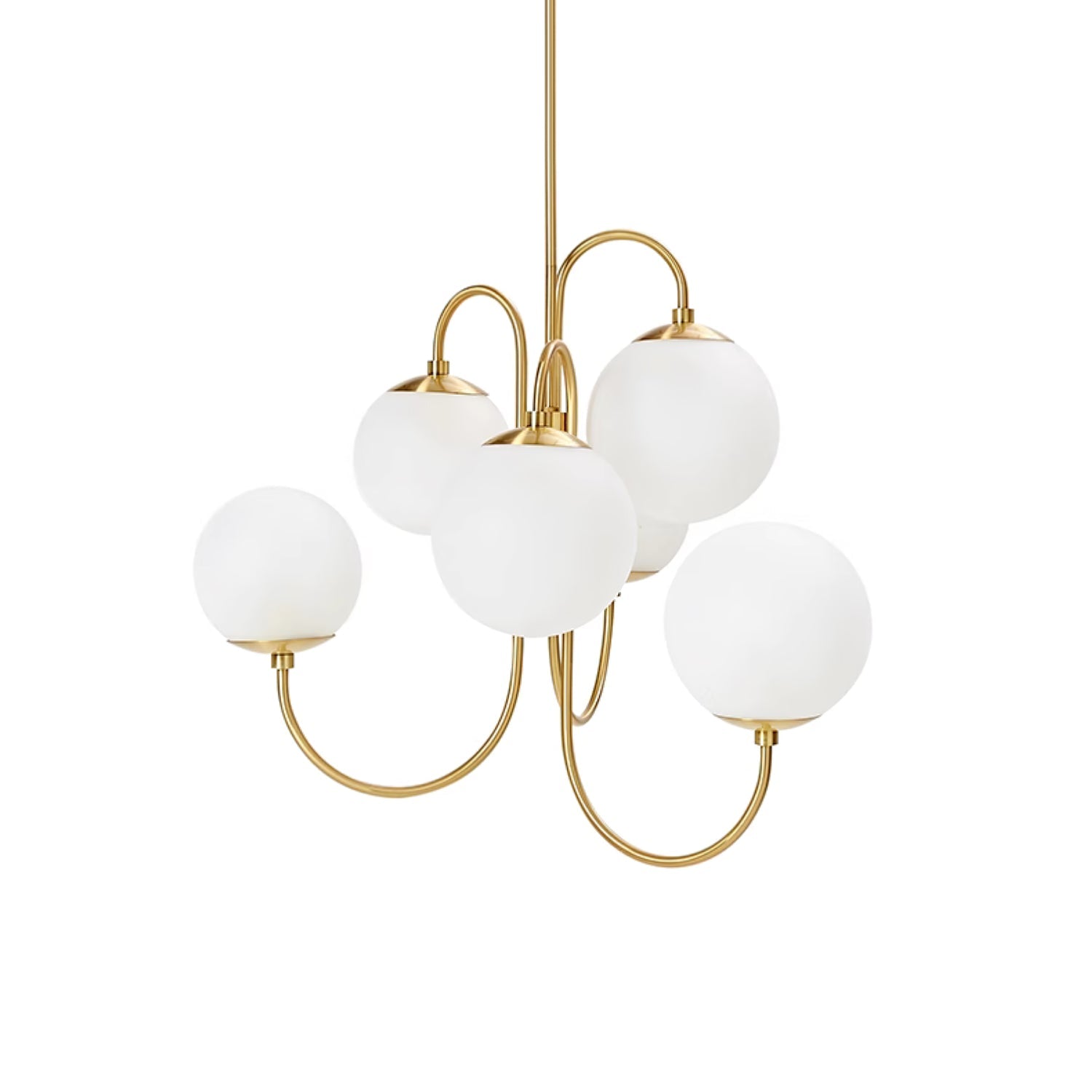 Chandelier Light Fixture | Ceiling Lamp with Gooseneck Design