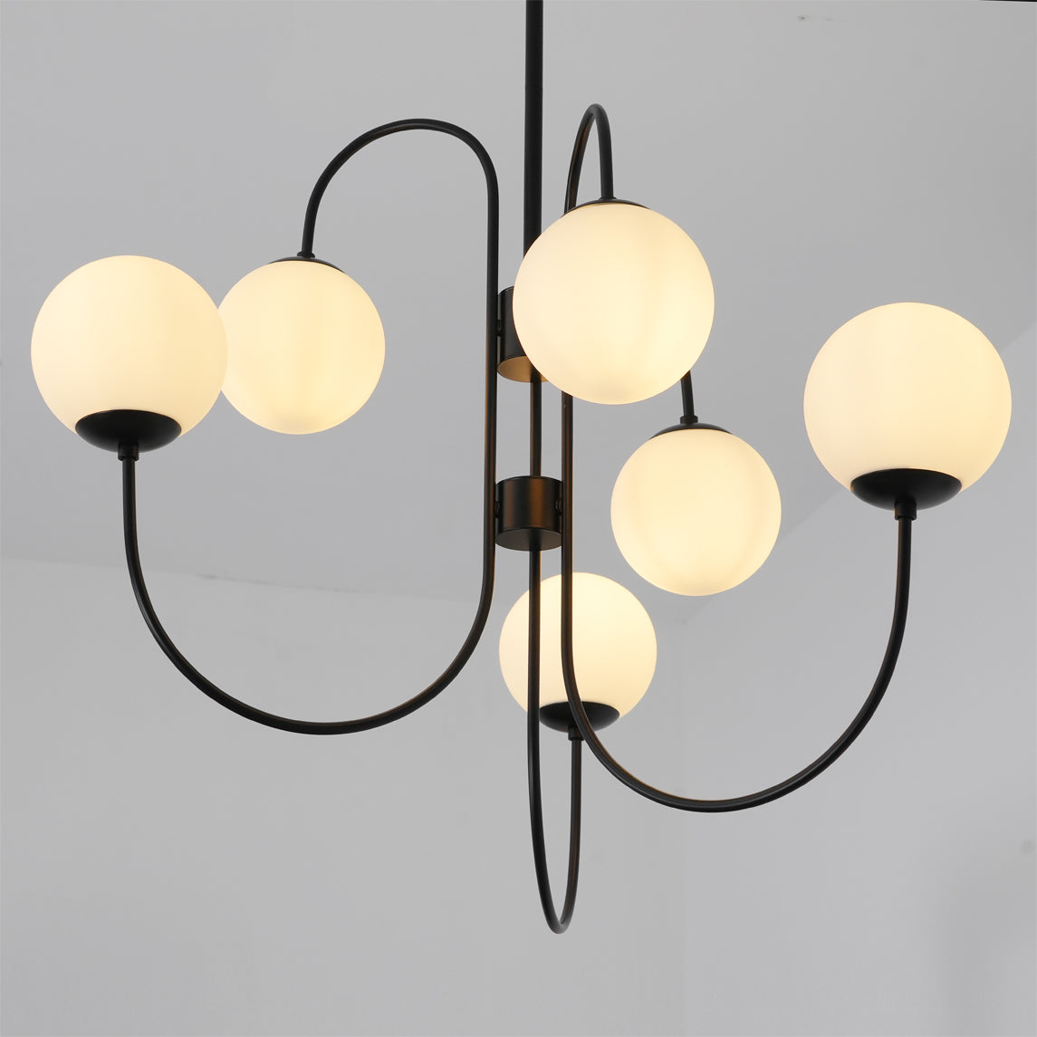 Chandelier Light Fixture | Ceiling Lamp with Gooseneck Design