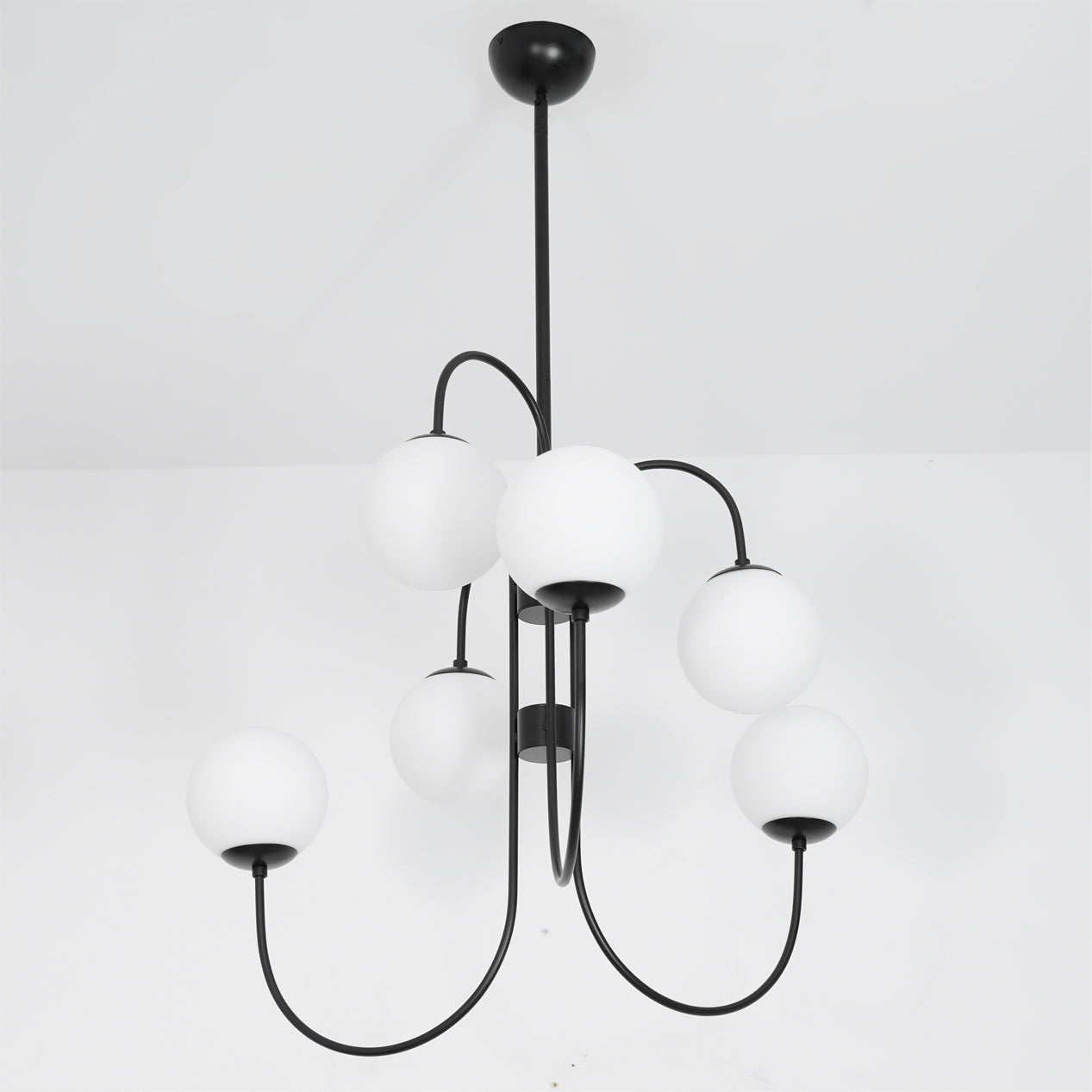 Chandelier Light Fixture | Ceiling Lamp with Gooseneck Design