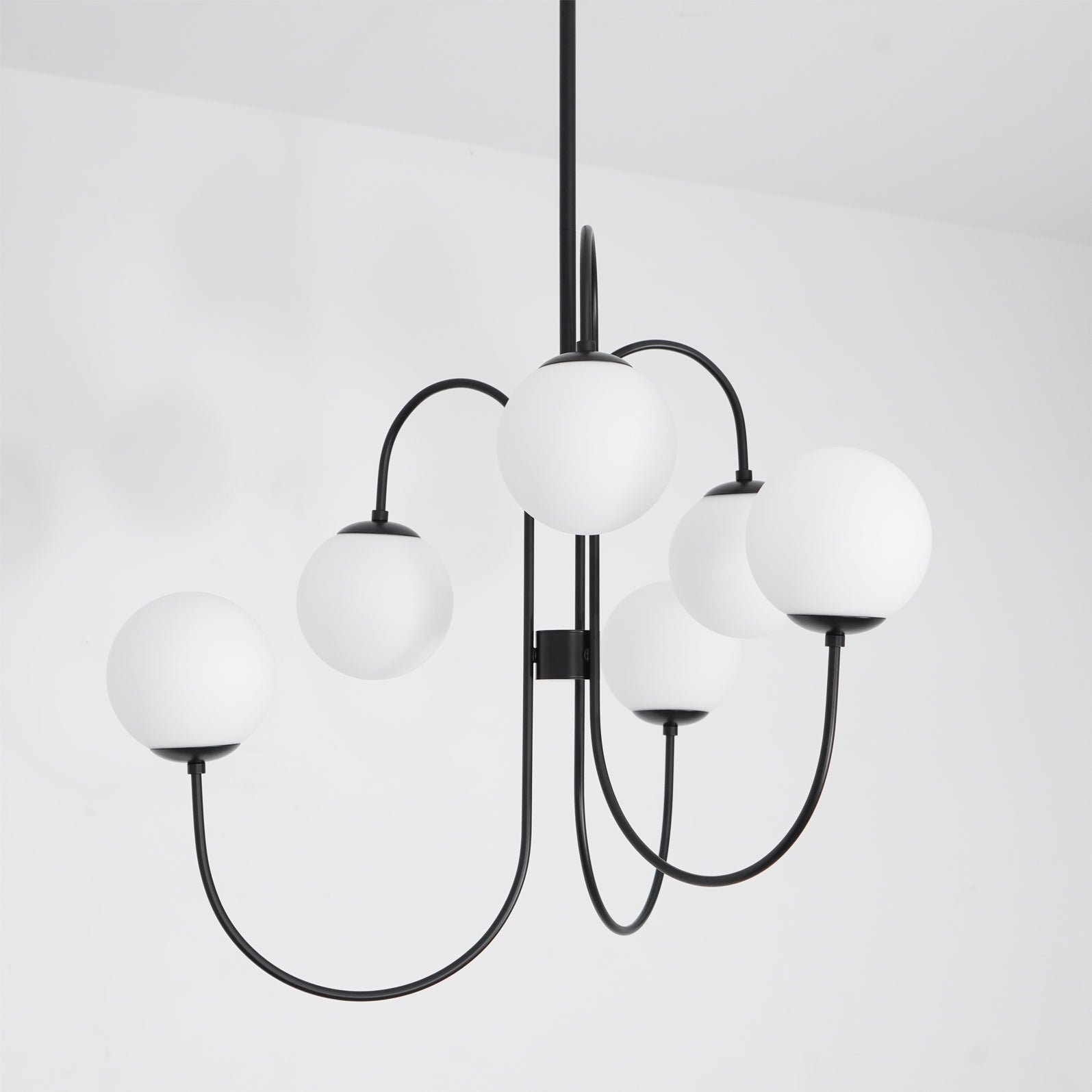 Chandelier Light Fixture | Ceiling Lamp with Gooseneck Design