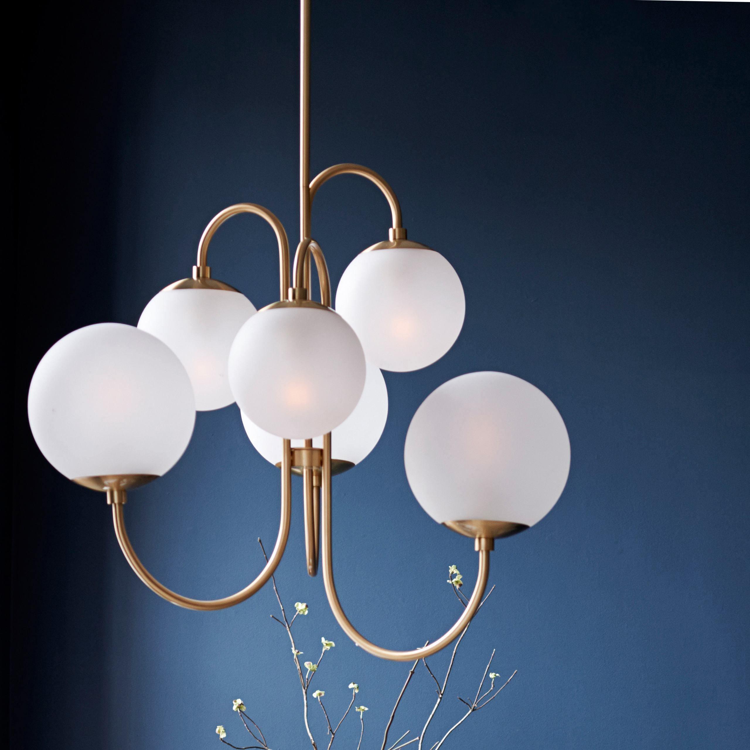Chandelier Light Fixture | Ceiling Lamp with Gooseneck Design
