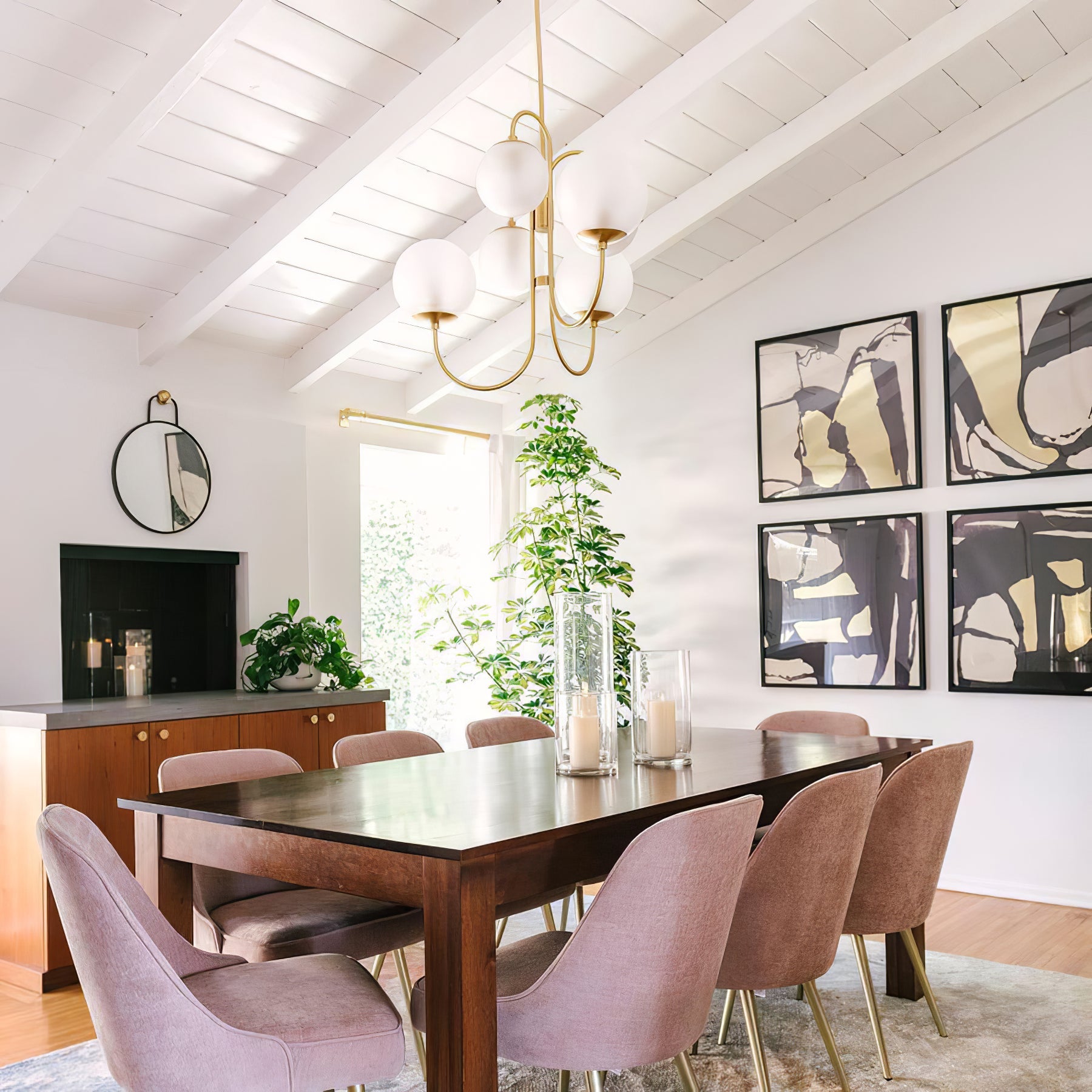 Chandelier Light Fixture | Ceiling Lamp with Gooseneck Design