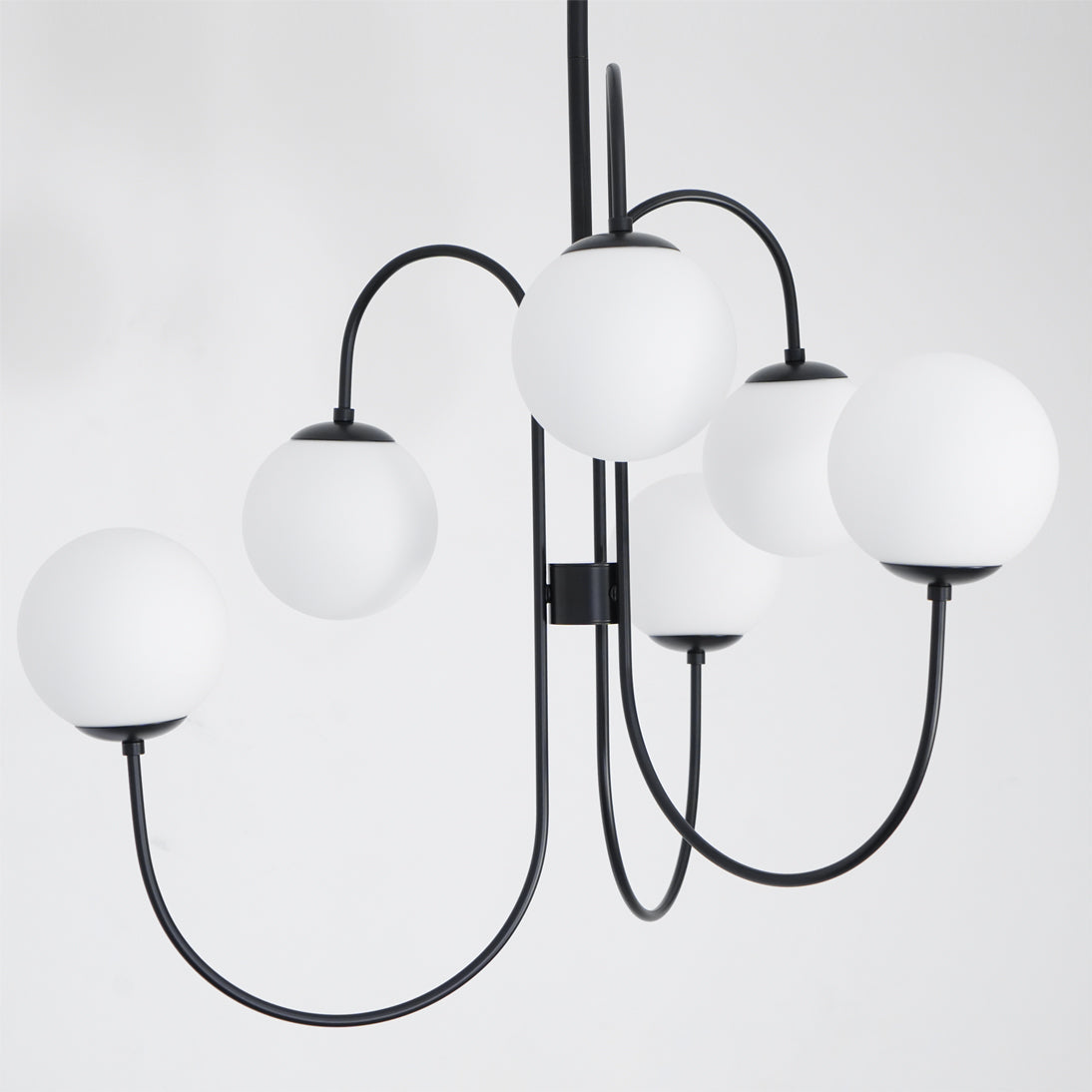 Chandelier Light Fixture | Ceiling Lamp with Gooseneck Design