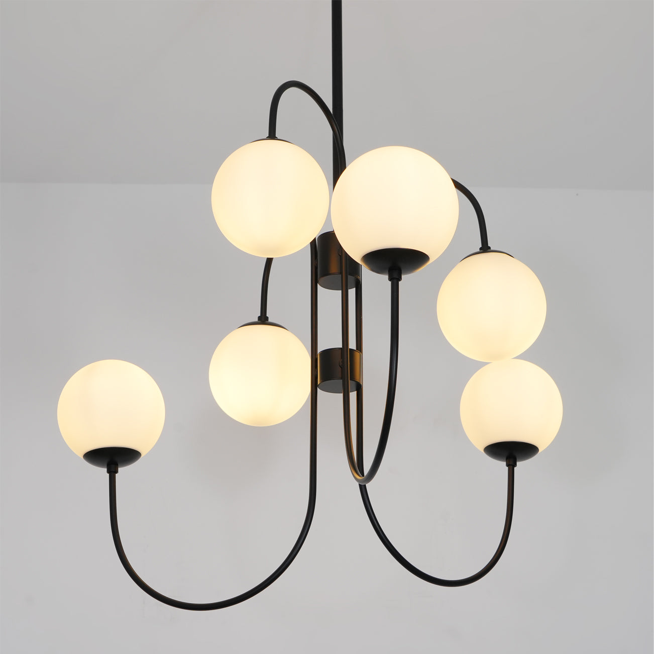 Chandelier Light Fixture | Ceiling Lamp with Gooseneck Design