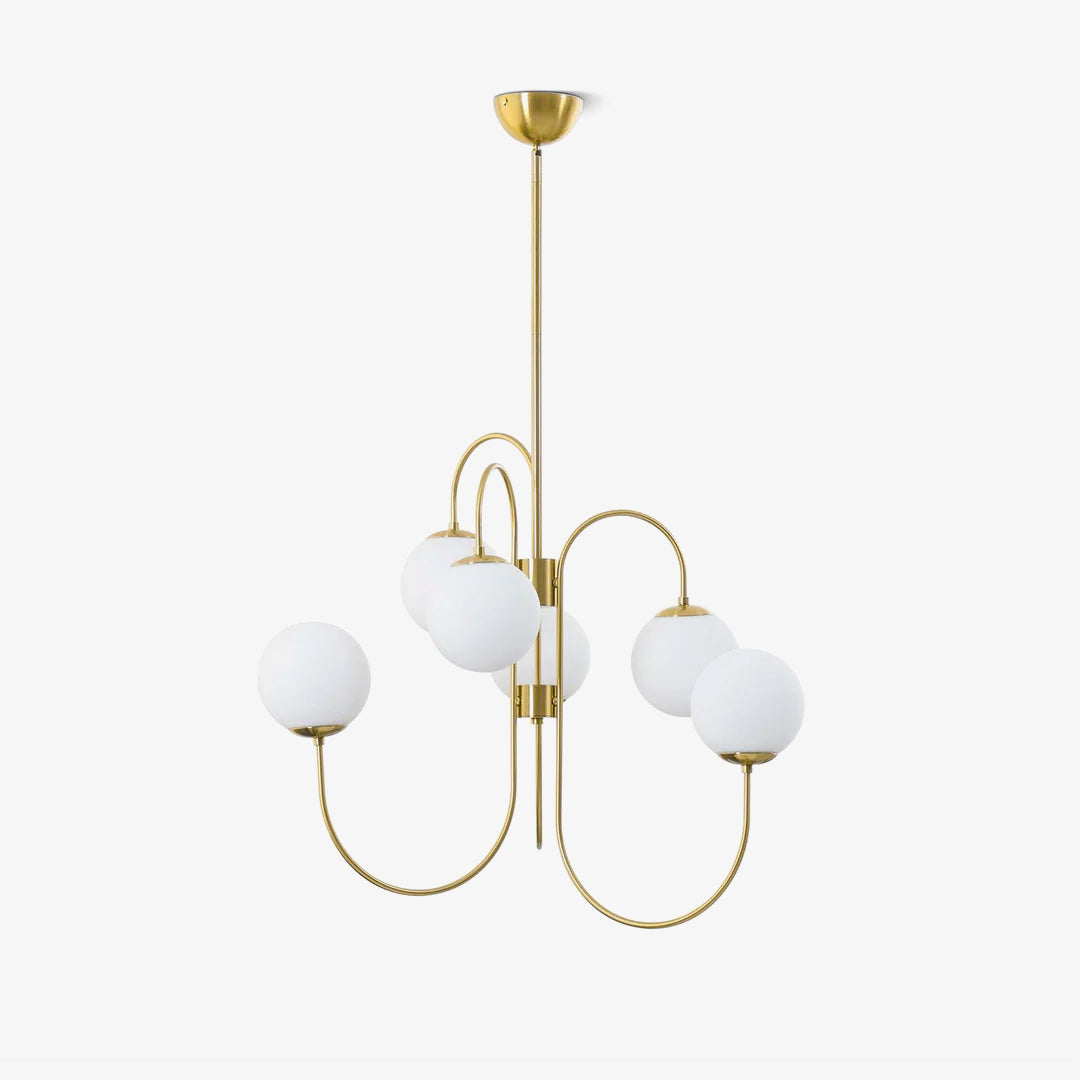 Chandelier Light Fixture | Ceiling Lamp with Gooseneck Design