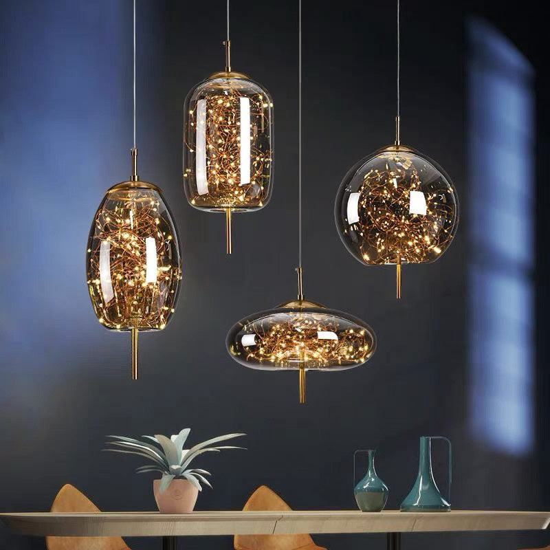 Pendant Light | Transparent Cylinder Fixture